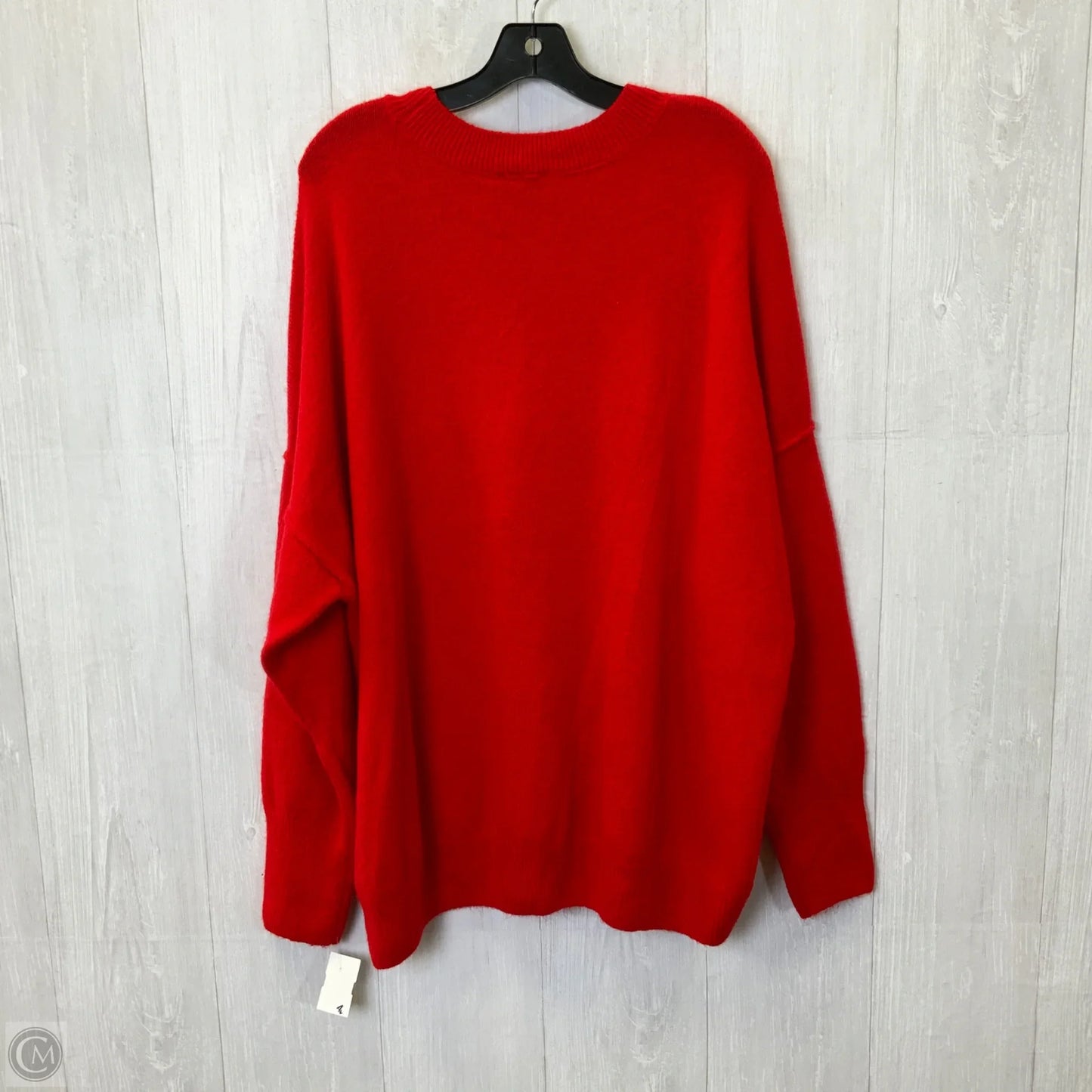Sweater By Vince Camuto In Red & White, Size: Xl