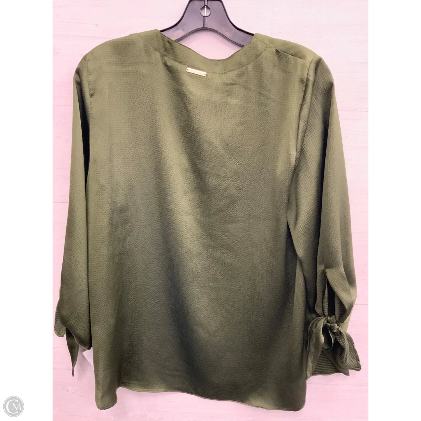 Top Long Sleeve Designer By Michael Kors In Green, Size: M