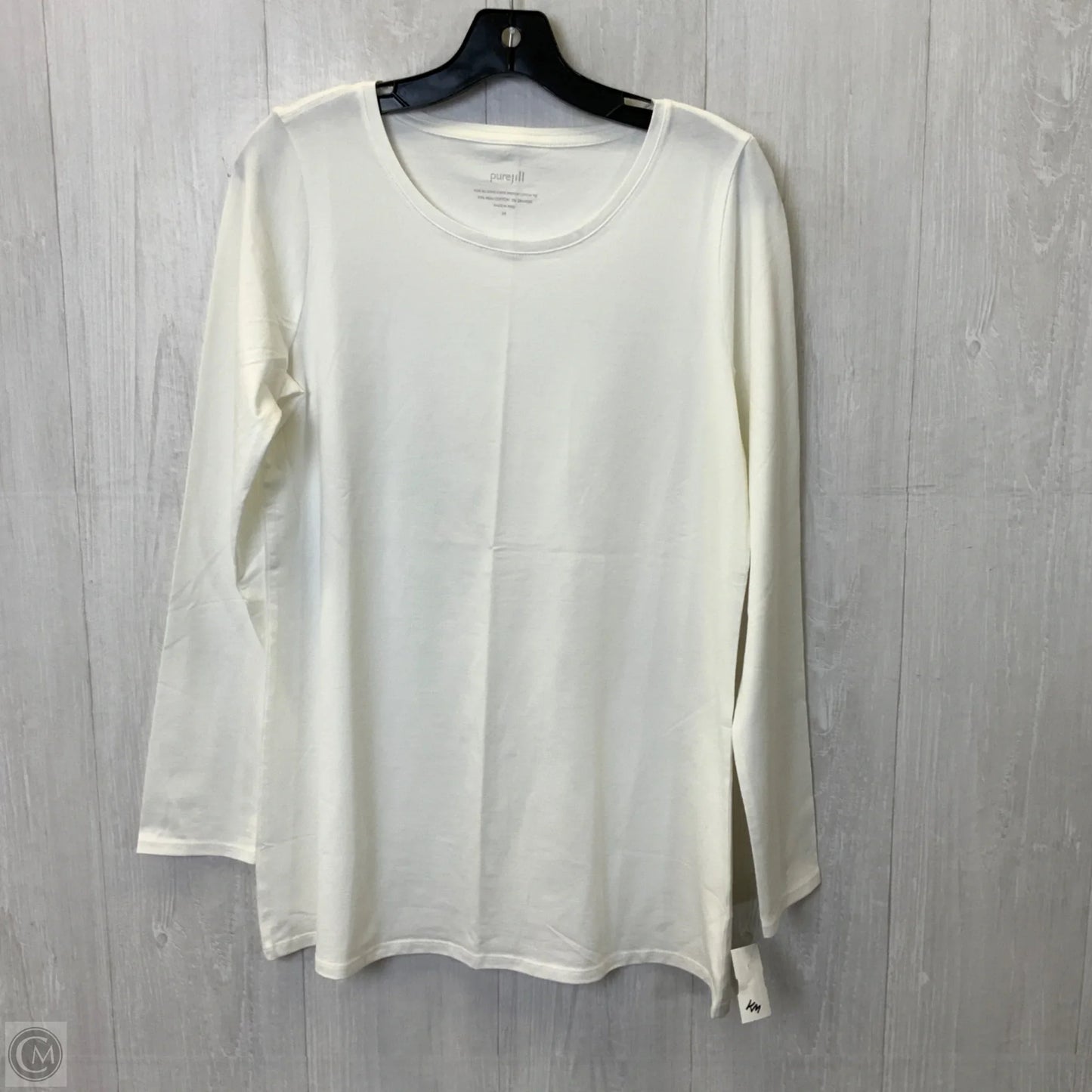 Top Long Sleeve Basic By Pure Jill In White, Size: M
