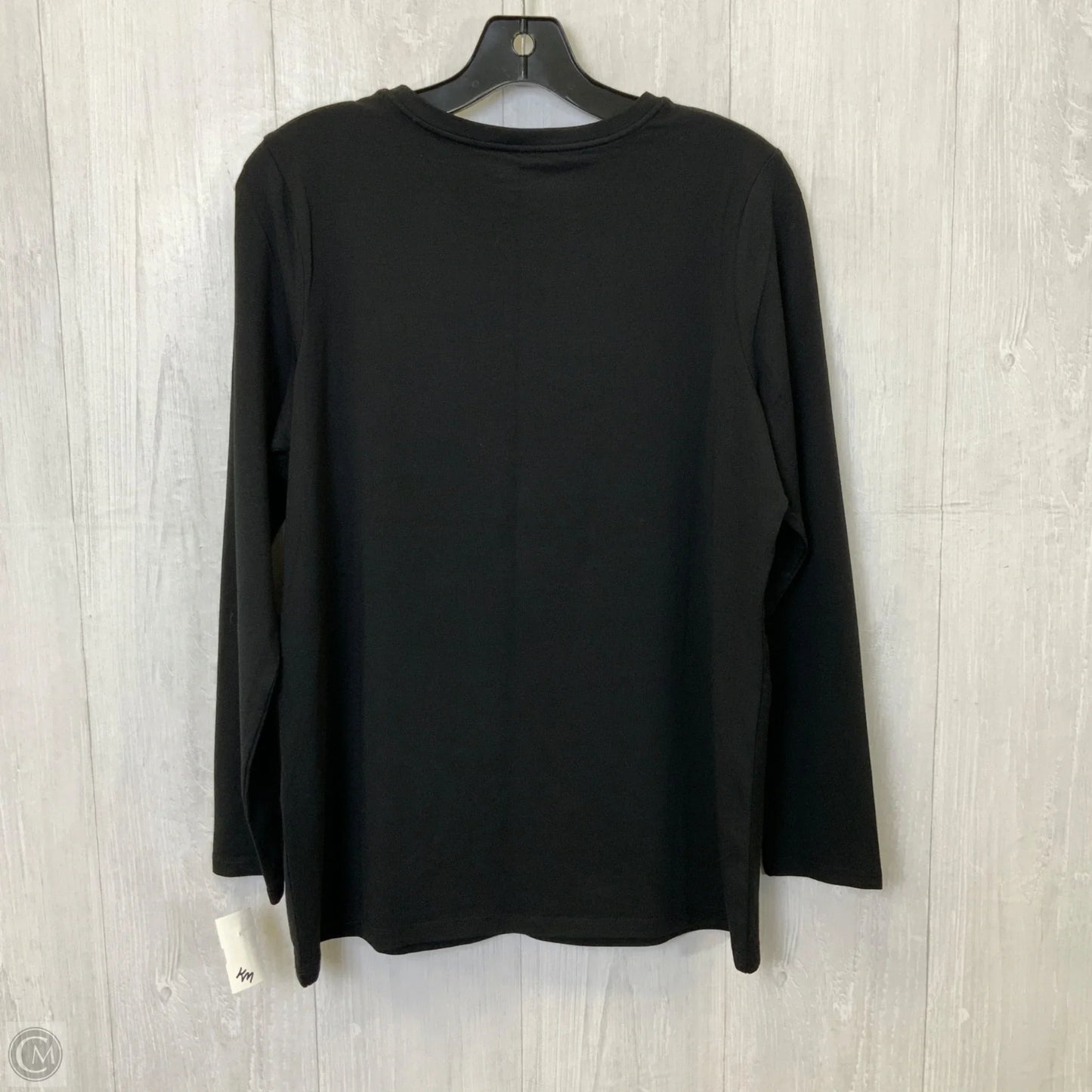 Top Long Sleeve Basic By Chicos In Black, Size: L