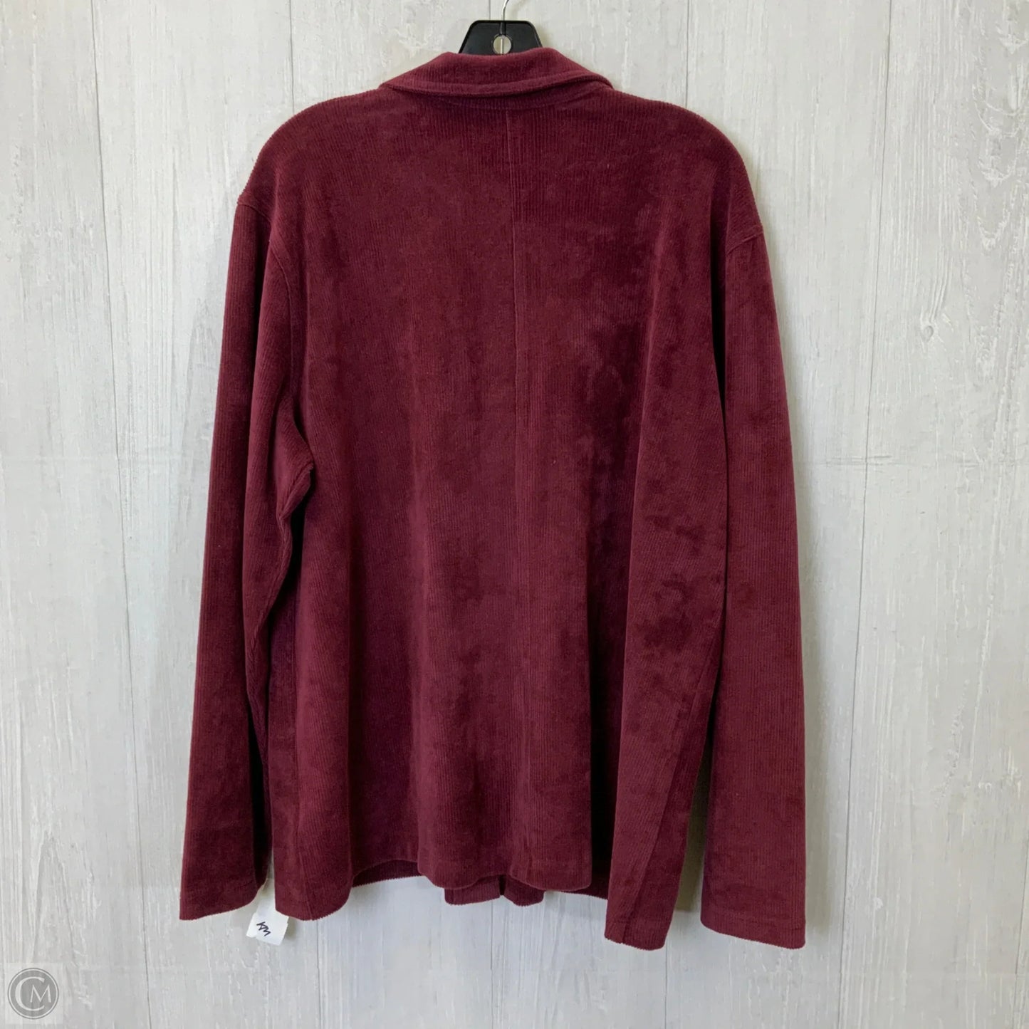 Blouse Long Sleeve By Lands End In Maroon, Size: L