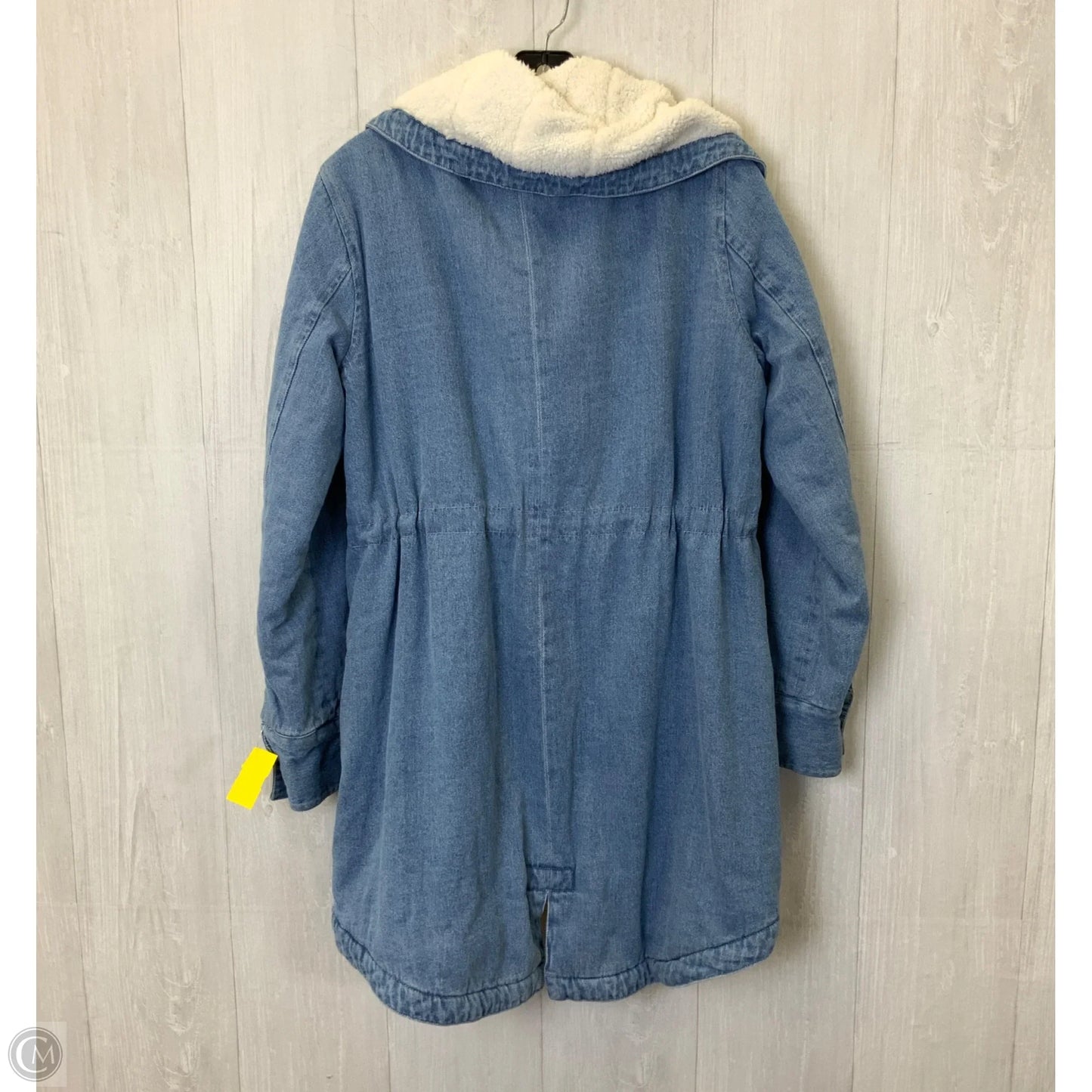 Jacket Faux Fur & Sherpa By Venus In Blue, Size: 4x