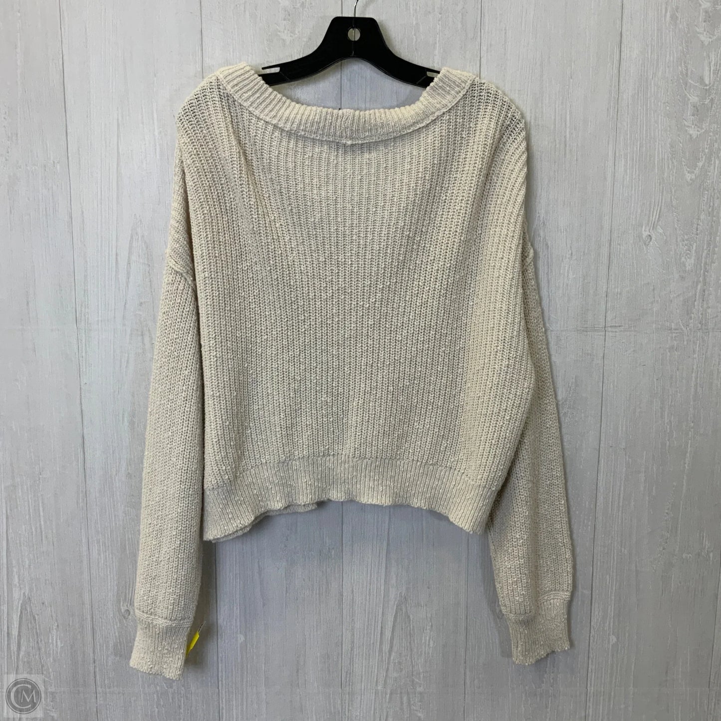 Sweater Cardigan By American Eagle In Cream, Size: L