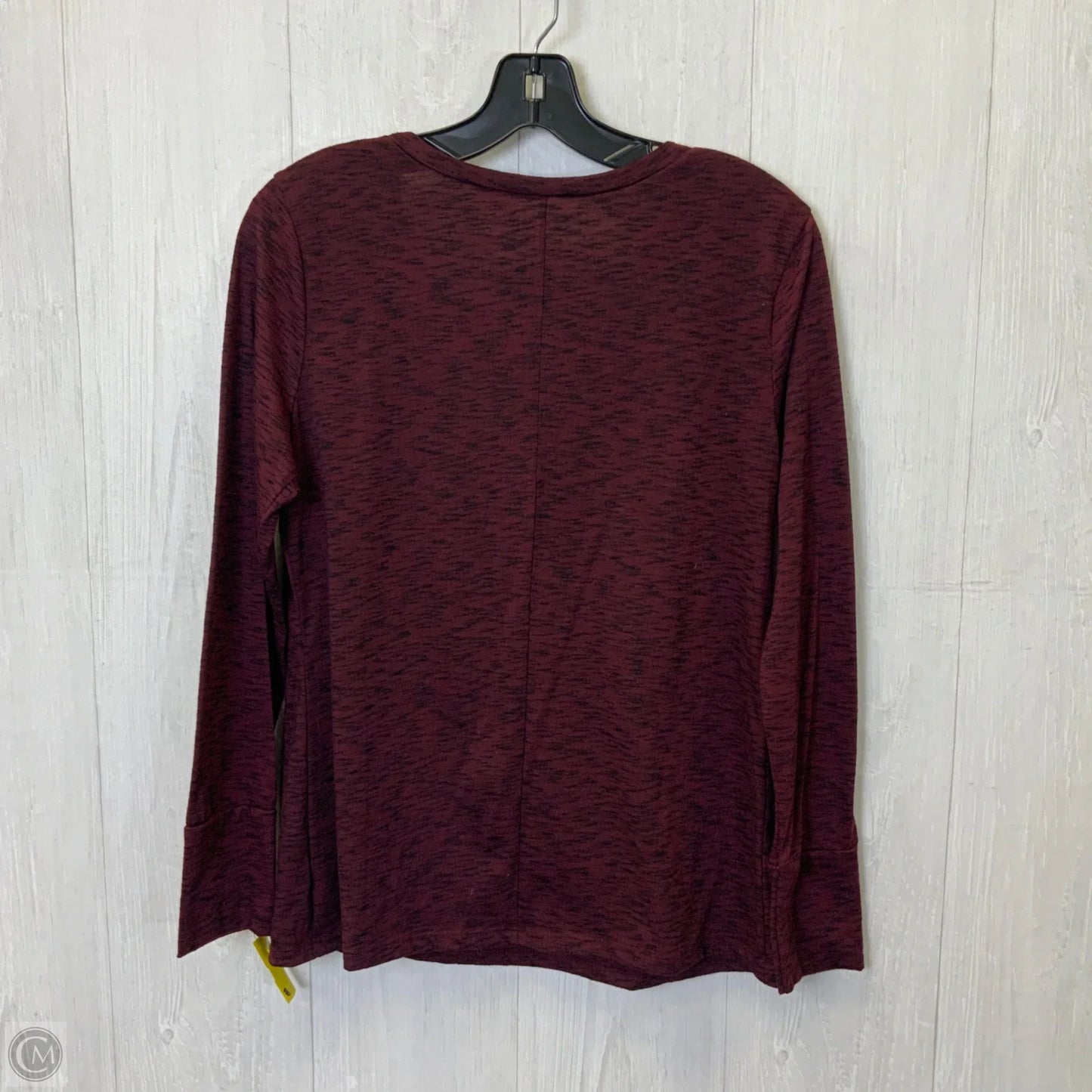 Top Long Sleeve Basic By Ana In Maroon, Size: M