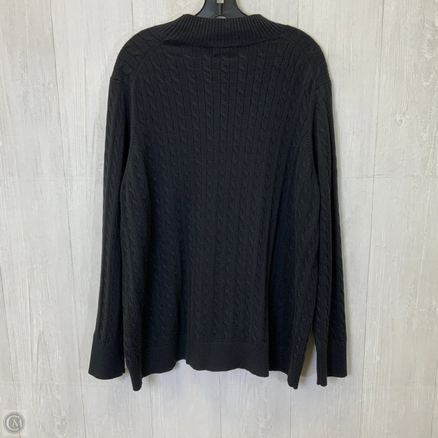 Sweater By Lands End In Black, Size: 3x