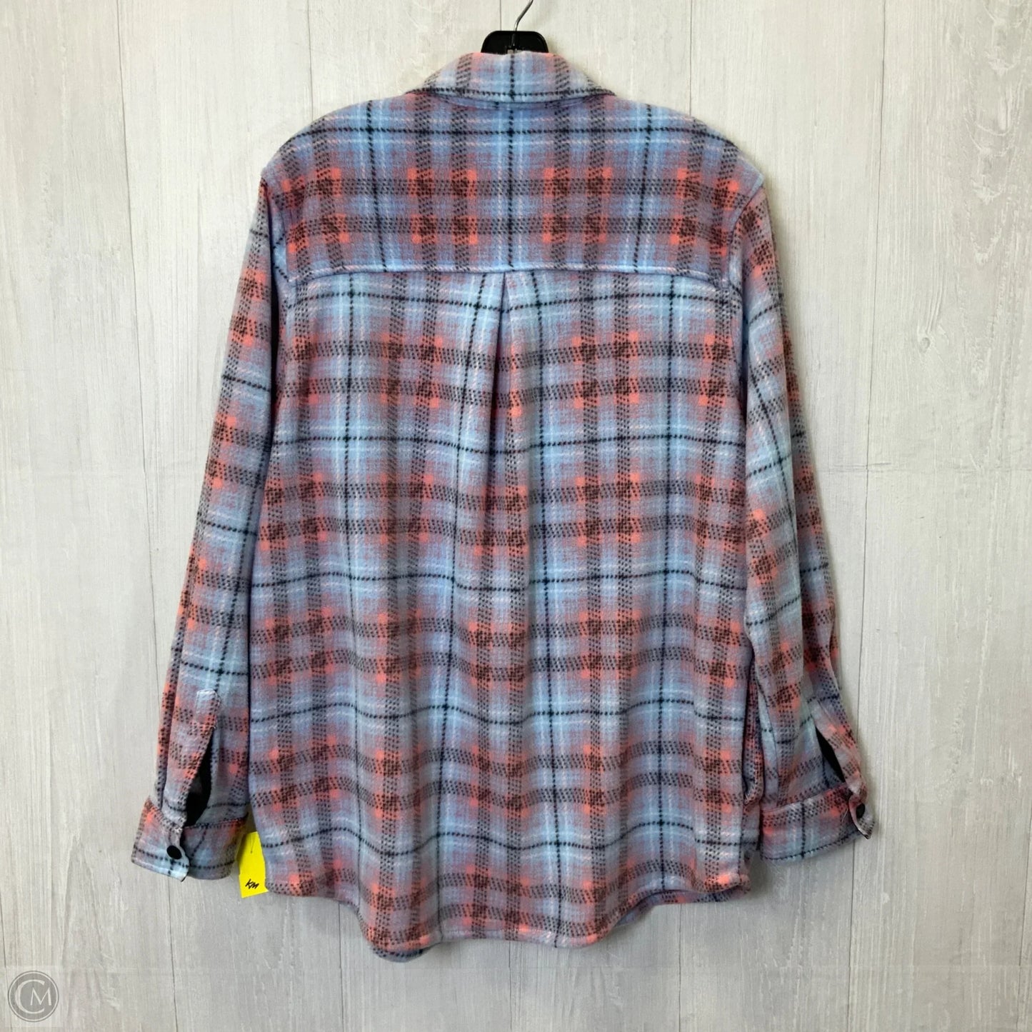 Jacket Fleece By Simply Southern In Blue & Pink, Size: L