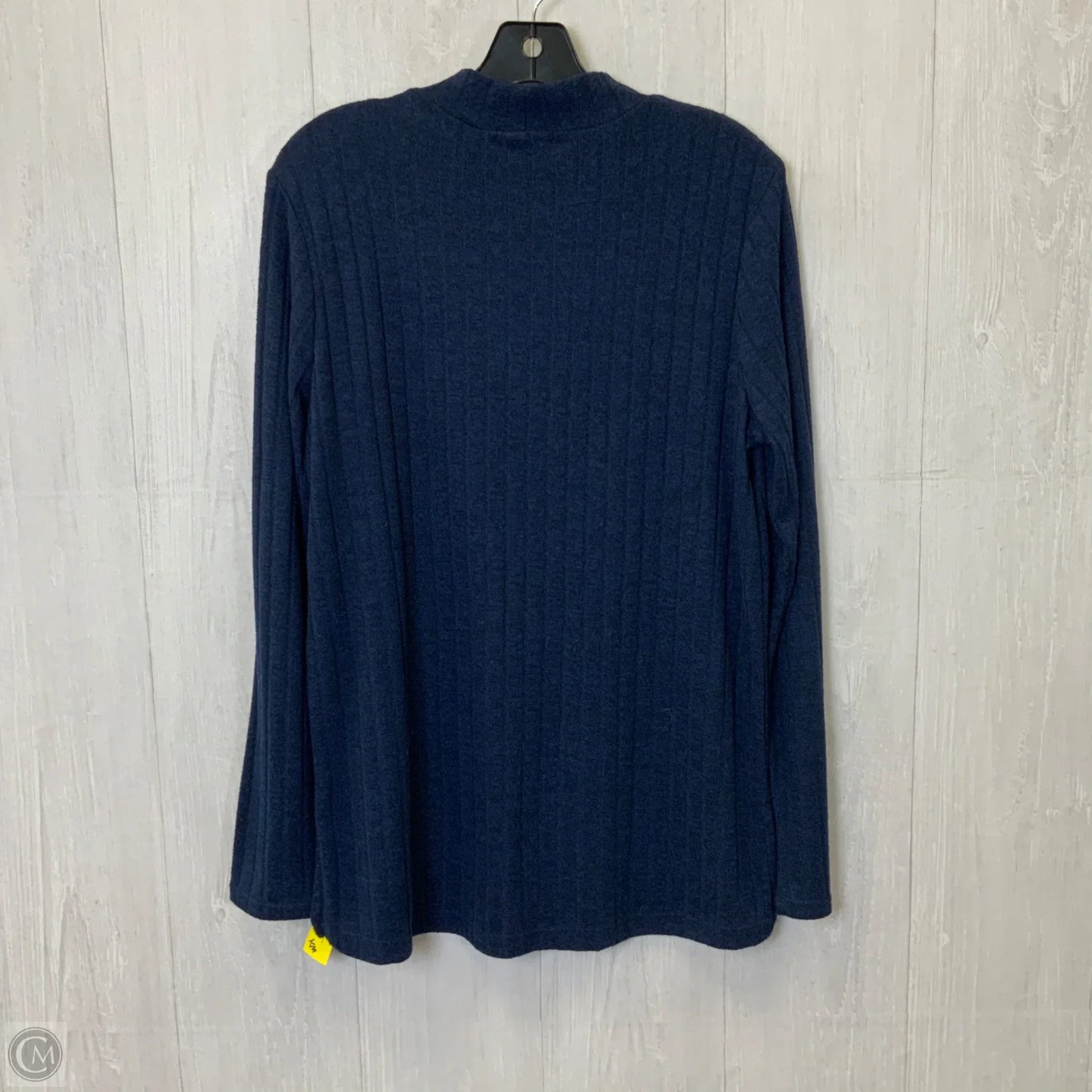 Top Long Sleeve By Matty M In Navy, Size: M