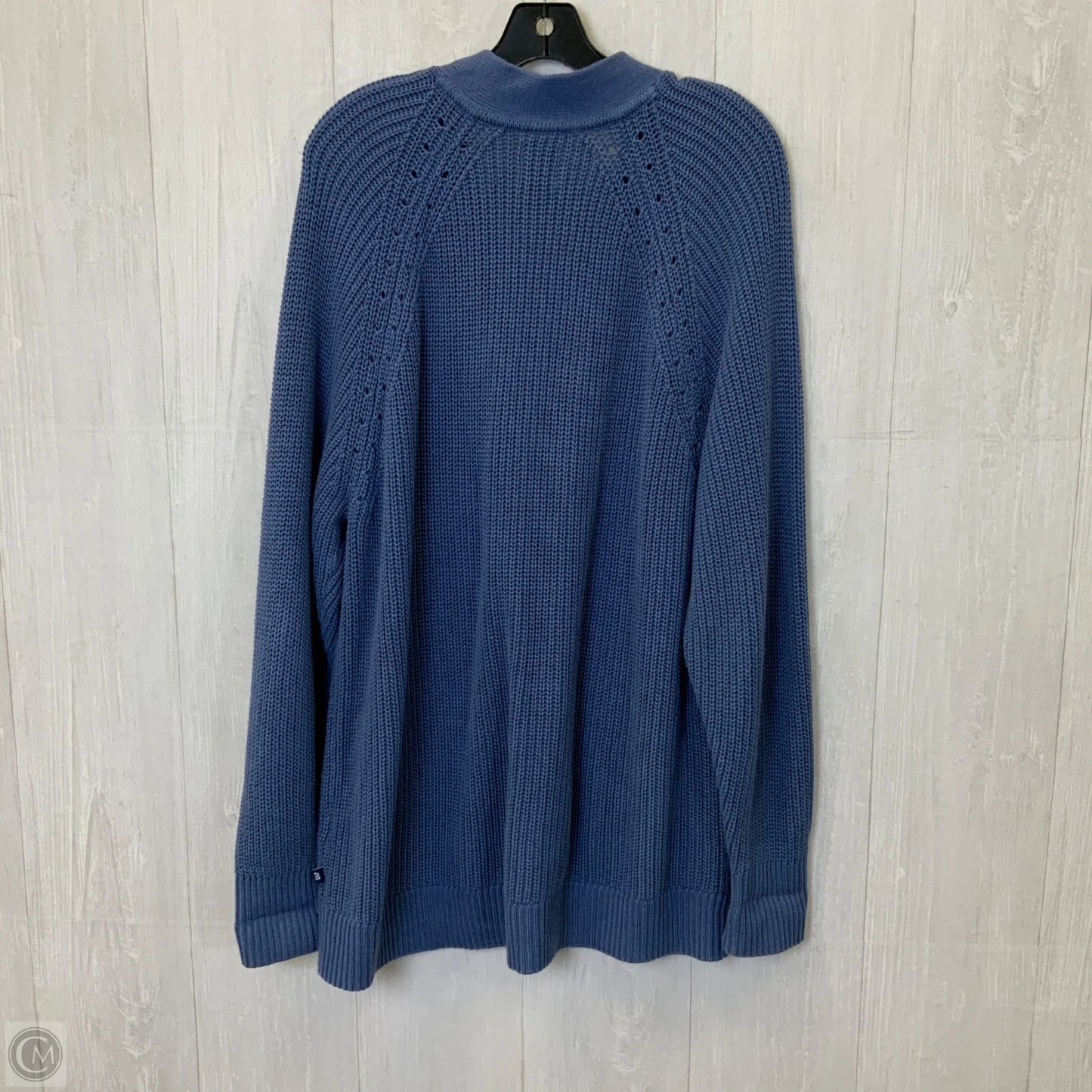 Sweater Cardigan By Gap In Blue, Size: Xxl
