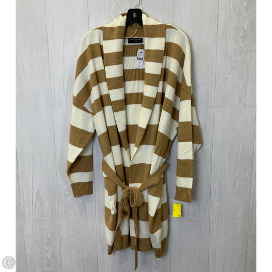Cardigan By Lane Bryant In Brown & Cream, Size: 3x