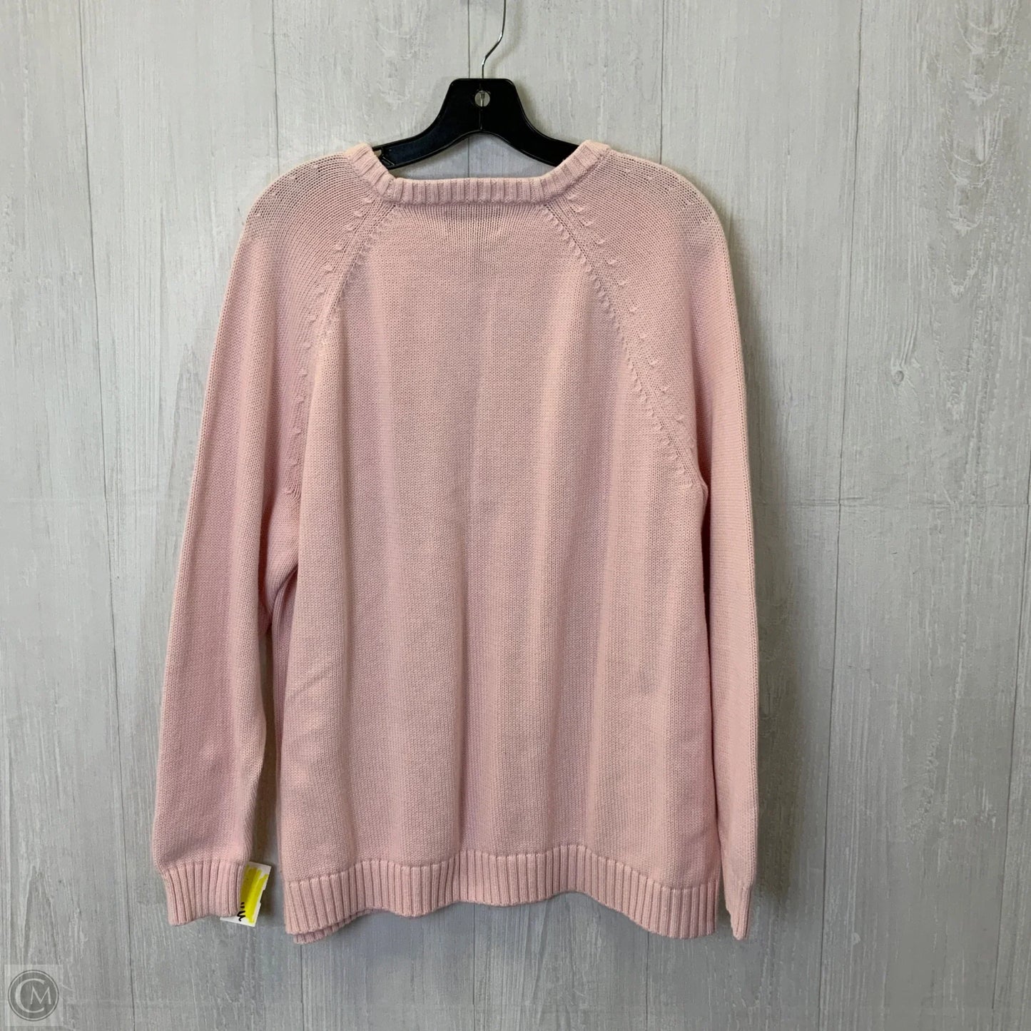 Sweater By Lands End In Pink, Size: 2x