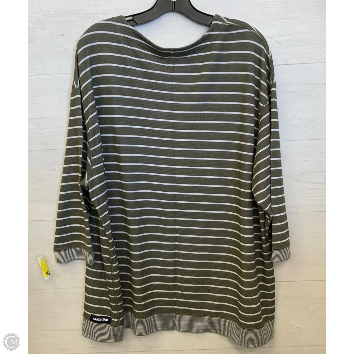 Top 3/4 Sleeve By Clothes Mentor In Green, Size: 1x