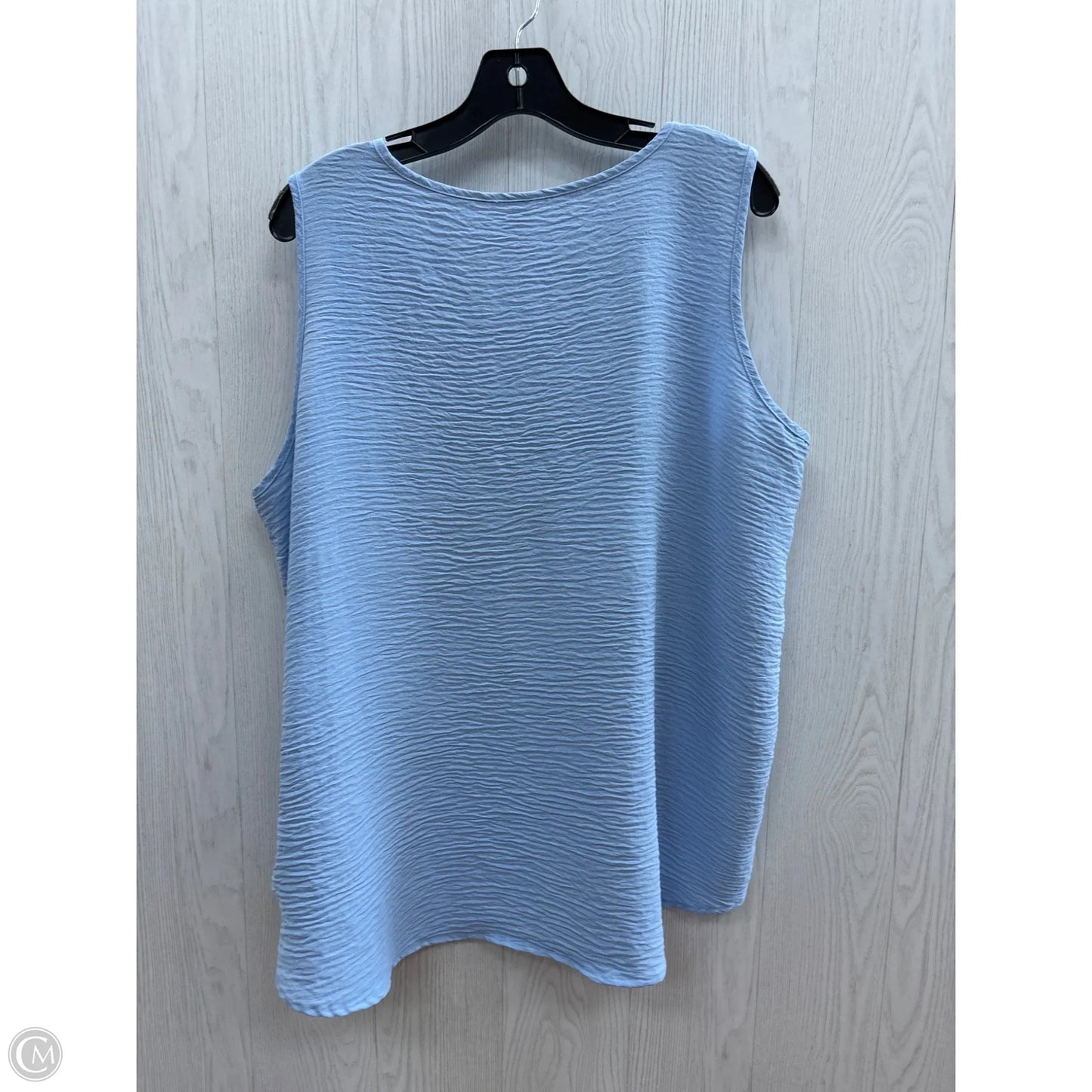 Top Sleeveless By Zenana Outfitters In Blue, Size: 2x