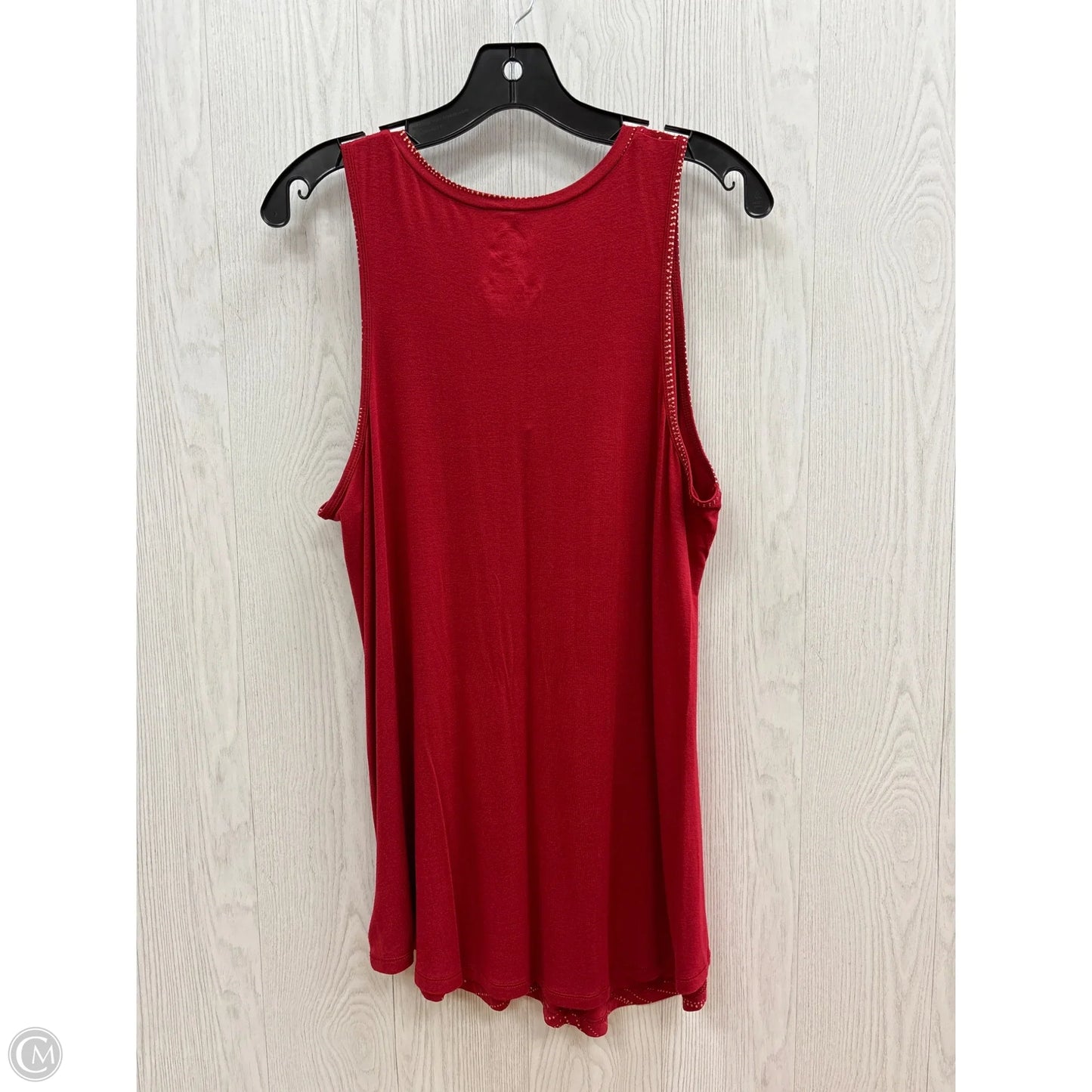 Top Sleeveless By Maurices In Red, Size: Xl