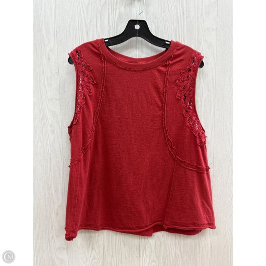 Top Sleeveless By Maurices In Red, Size: 1x