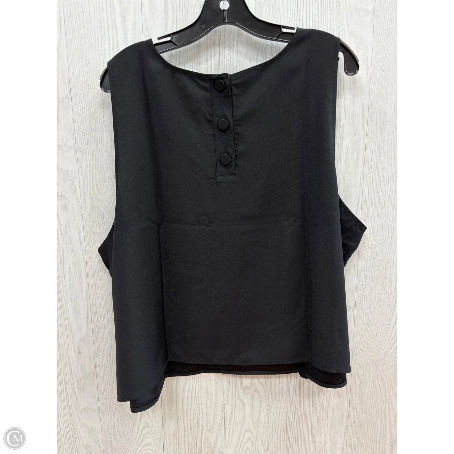 Top Sleeveless By J. Crew In Black, Size: 3x