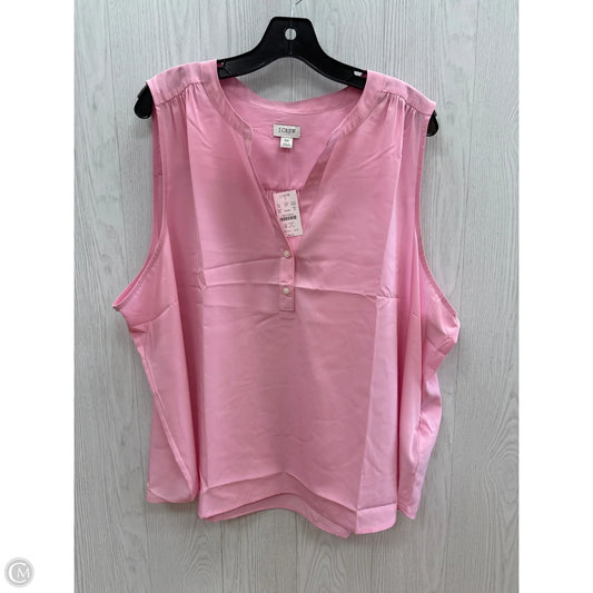 Top Sleeveless By J. Crew In Pink, Size: 3x
