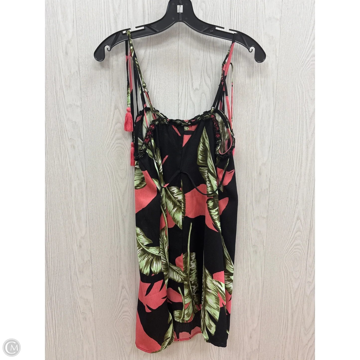 Swimwear Cover-up By Venus In Black & Pink, Size: S