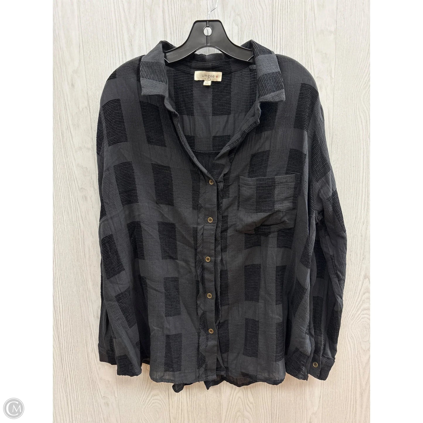 Top Long Sleeve By Umgee In Black, Size: 1x