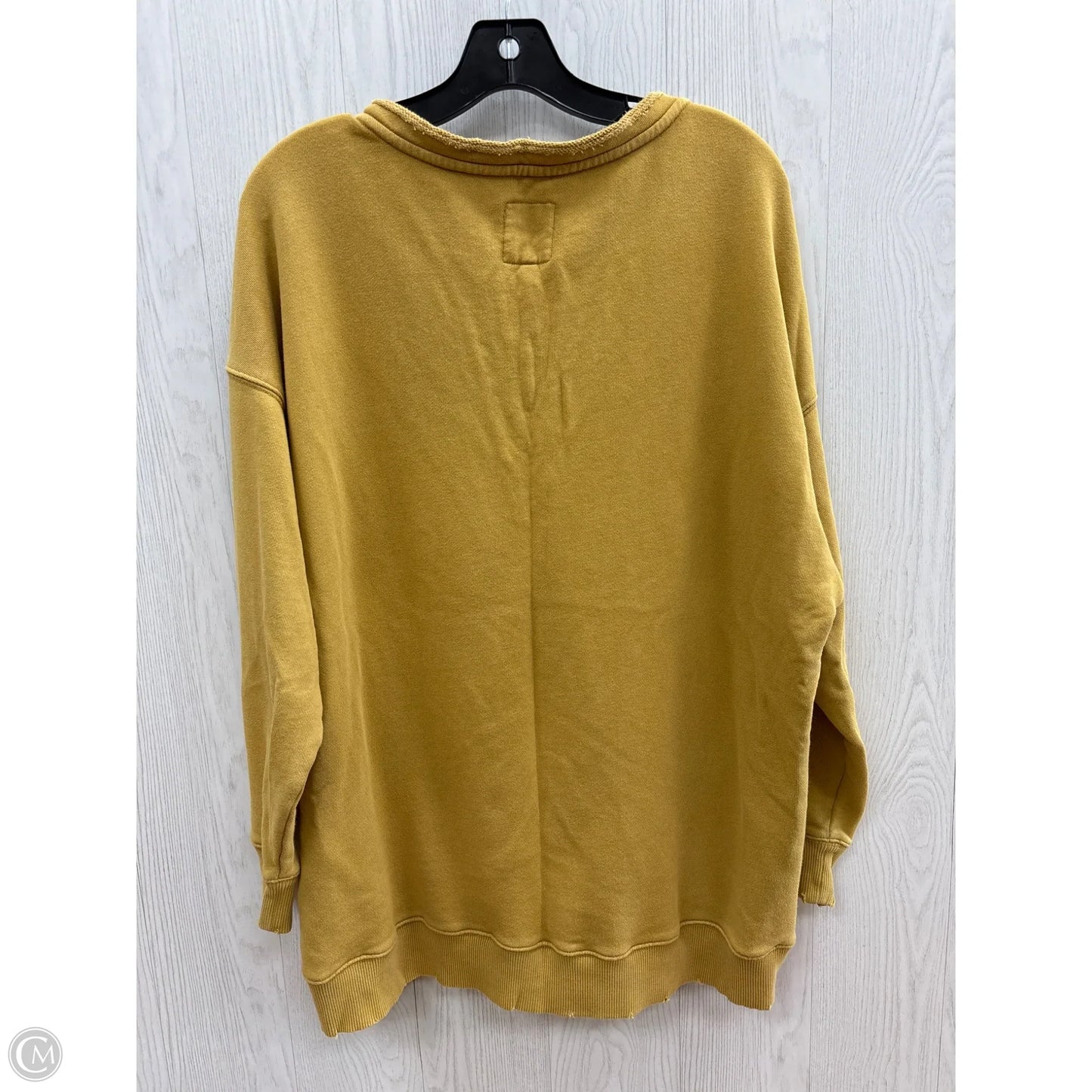 Sweatshirt Crewneck By Aerie In Yellow, Size: L