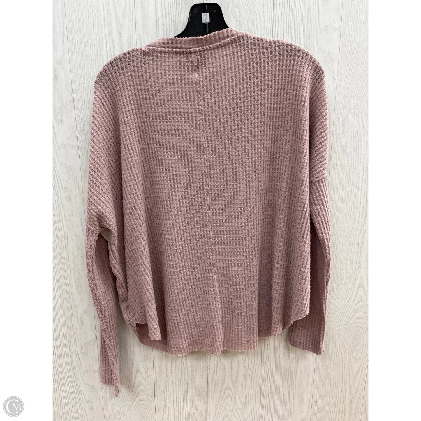 Top Long Sleeve Basic By Urban Outfitters In Mauve, Size: Xs