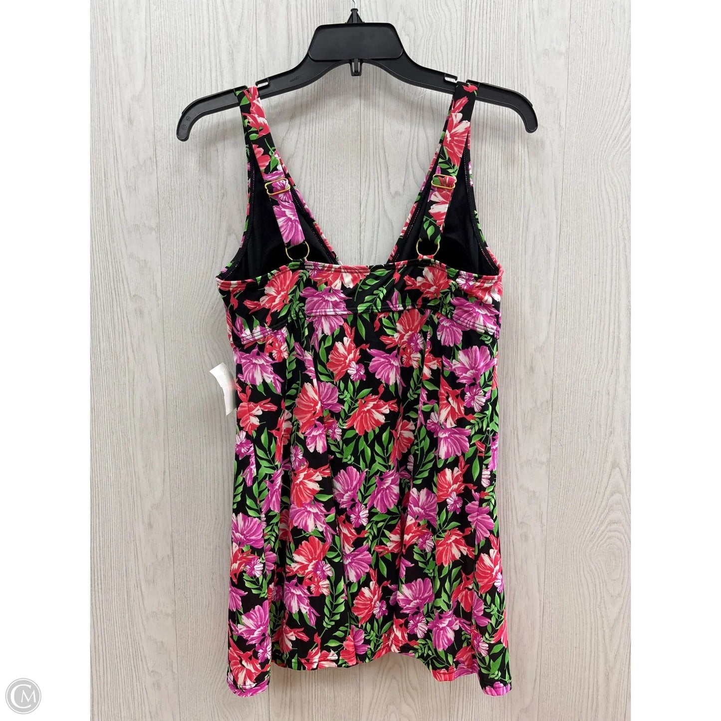 Swimsuit By Clothes Mentor In Floral Print, Size: 12