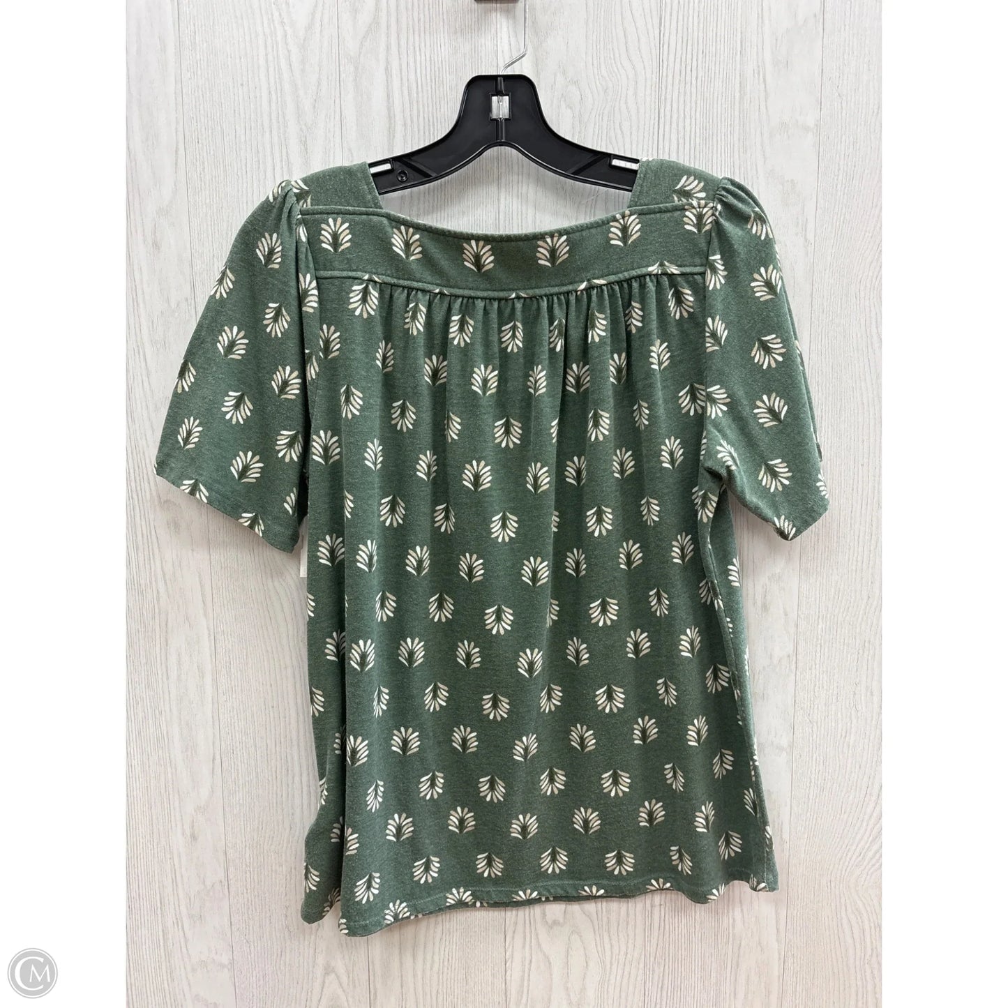 Top Short Sleeve By Croft And Barrow In Green, Size: S