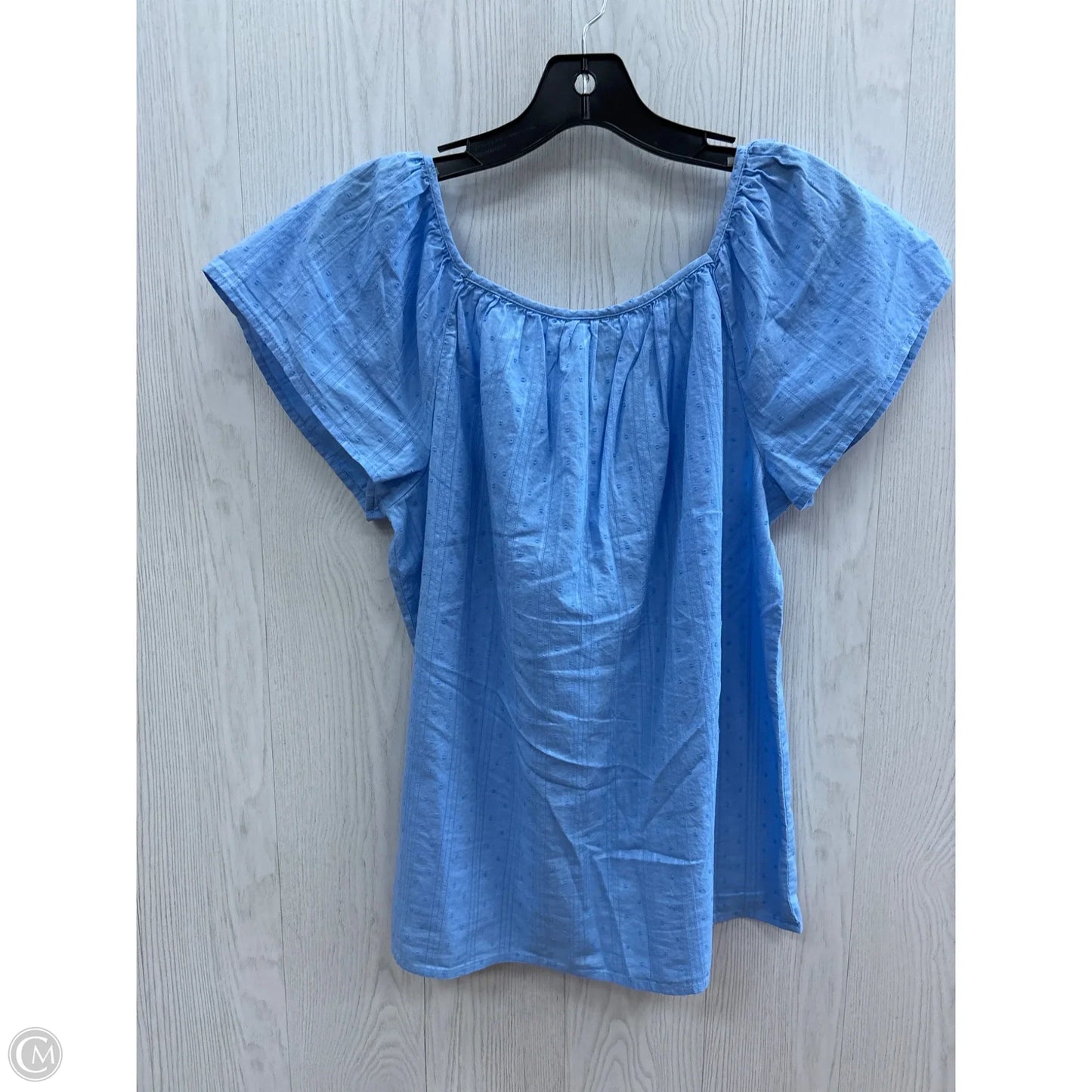 Top Short Sleeve By St Johns Bay In Blue, Size: S