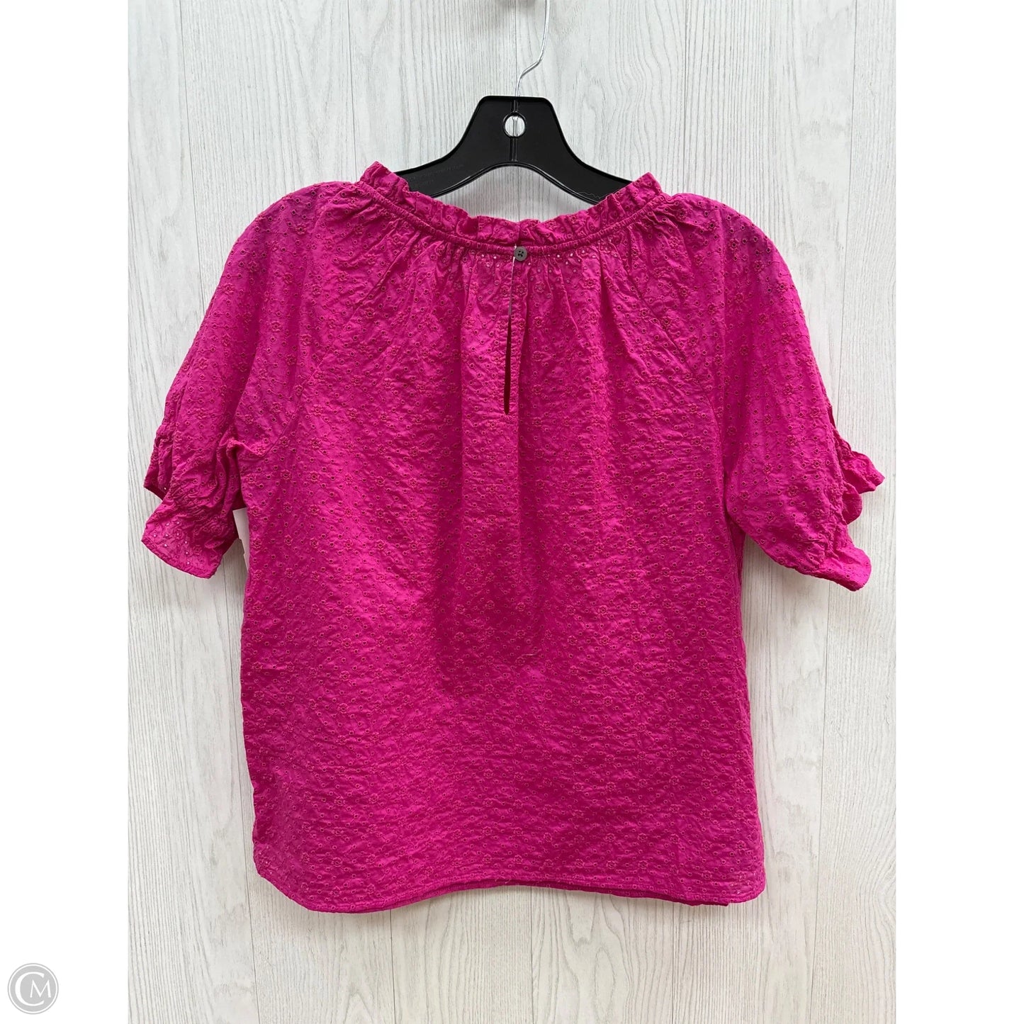 Top Short Sleeve By Loft In Pink, Size: Xs