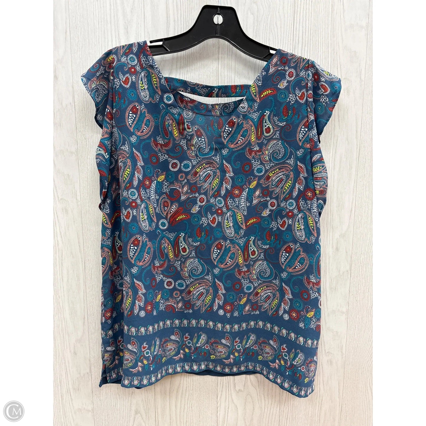 Top Sleeveless By Loft In Blue, Size: Mp