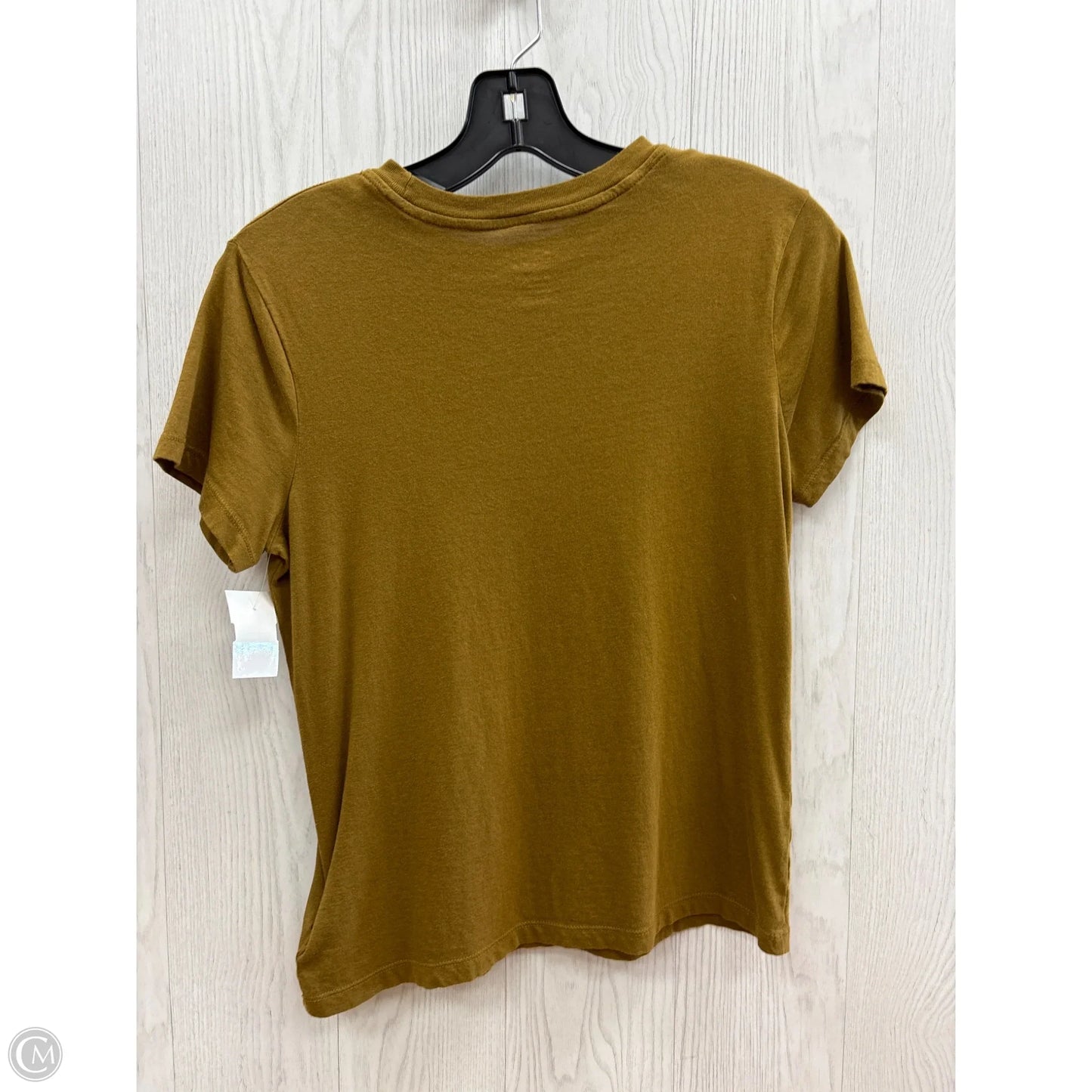 Top Short Sleeve Basic By A New Day In Green, Size: Xs