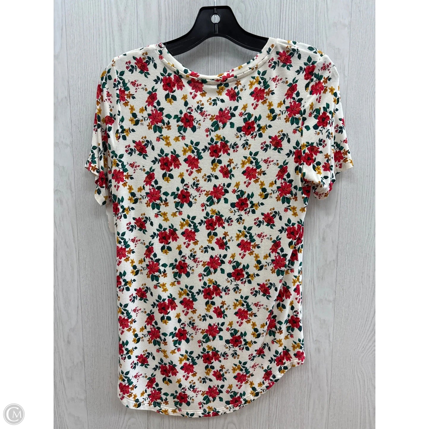 Top Short Sleeve By Old Navy In Flowered, Size: Xs