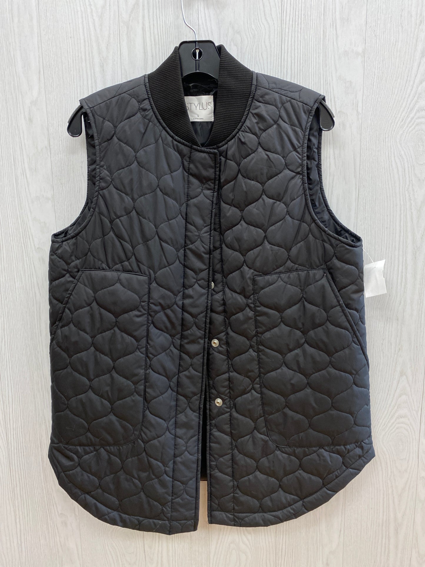 Vest Puffer & Quilted By Stylus Size: L