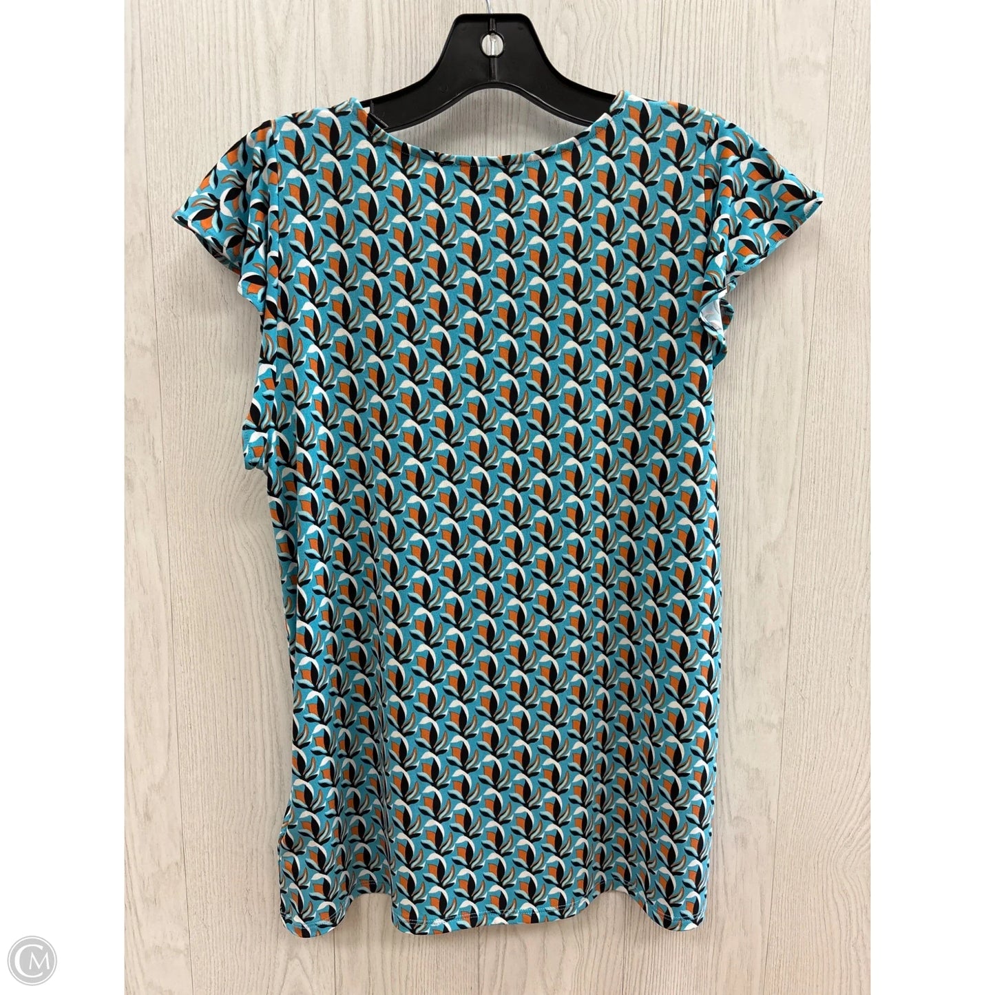 Top Short Sleeve By Premise In Turquoise, Size: S