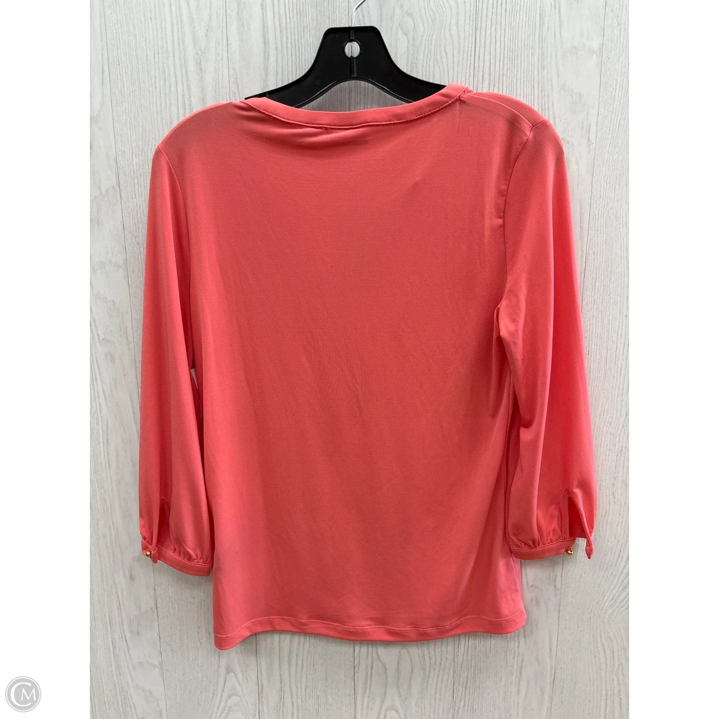 Top 3/4 Sleeve By New York And Co In Coral, Size: S