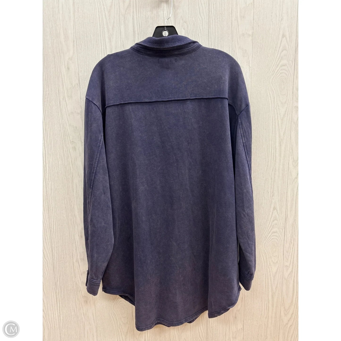 Jacket Shirt By Maurices In Navy, Size: Xl