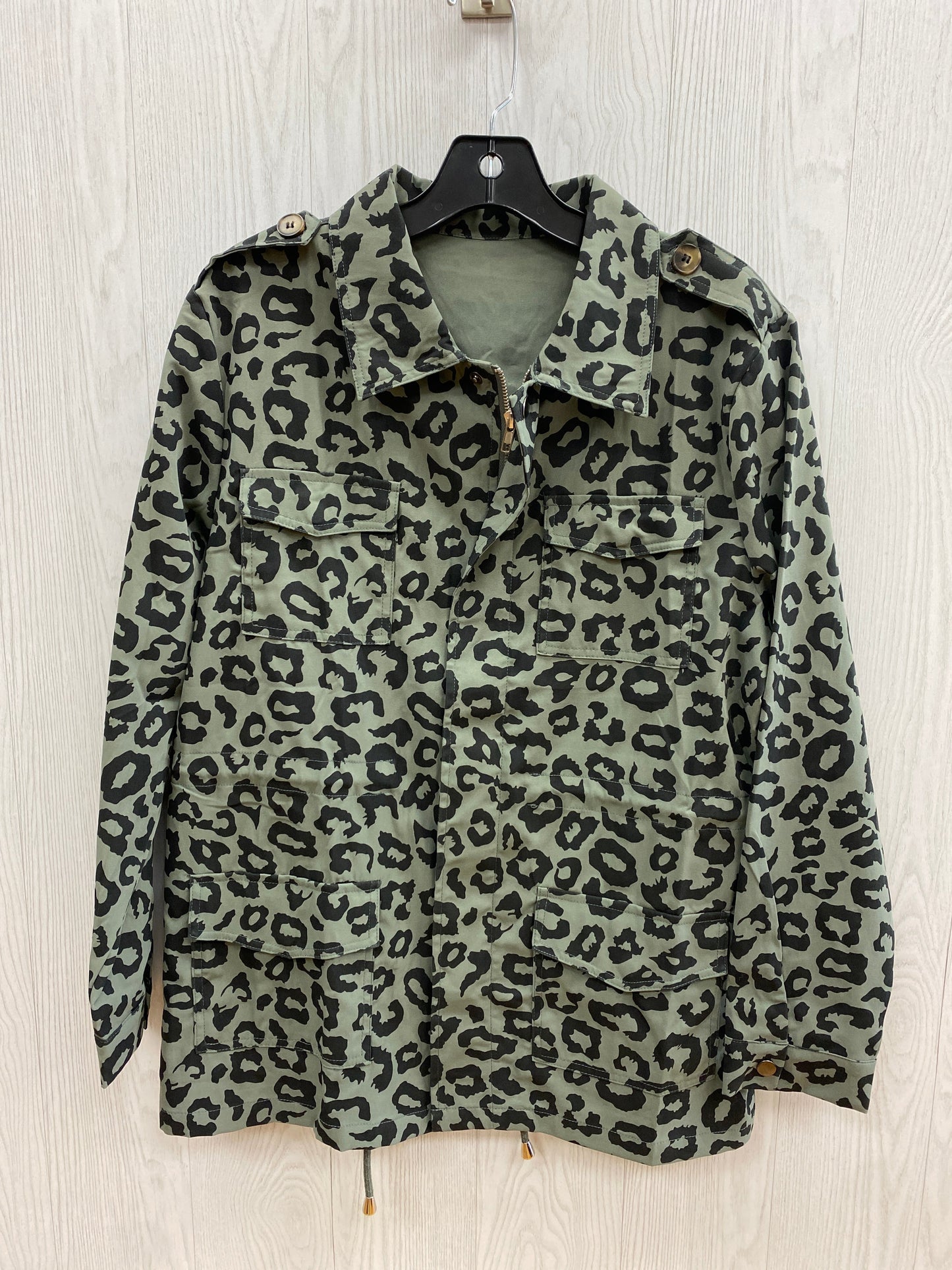 Jacket Moto By Clothes Mentor Size: M