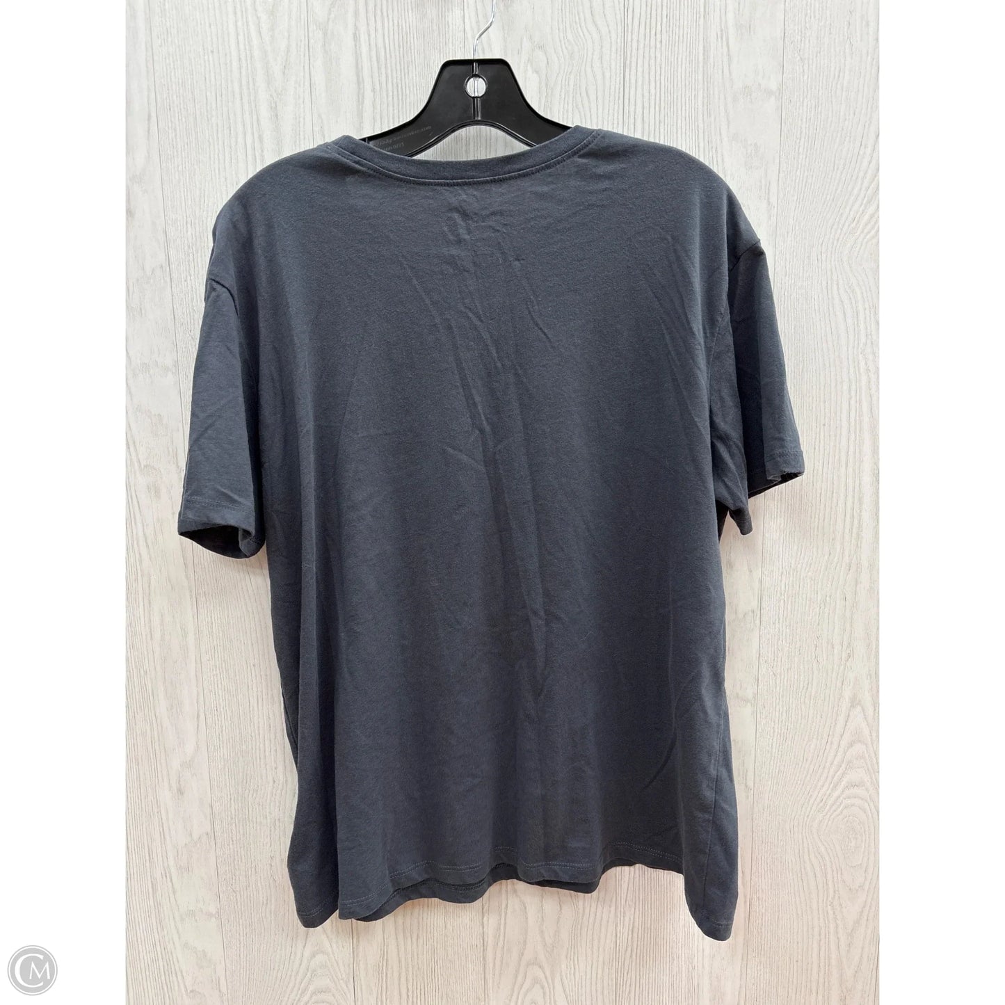Top Short Sleeve By Time And Tru In Grey, Size: L