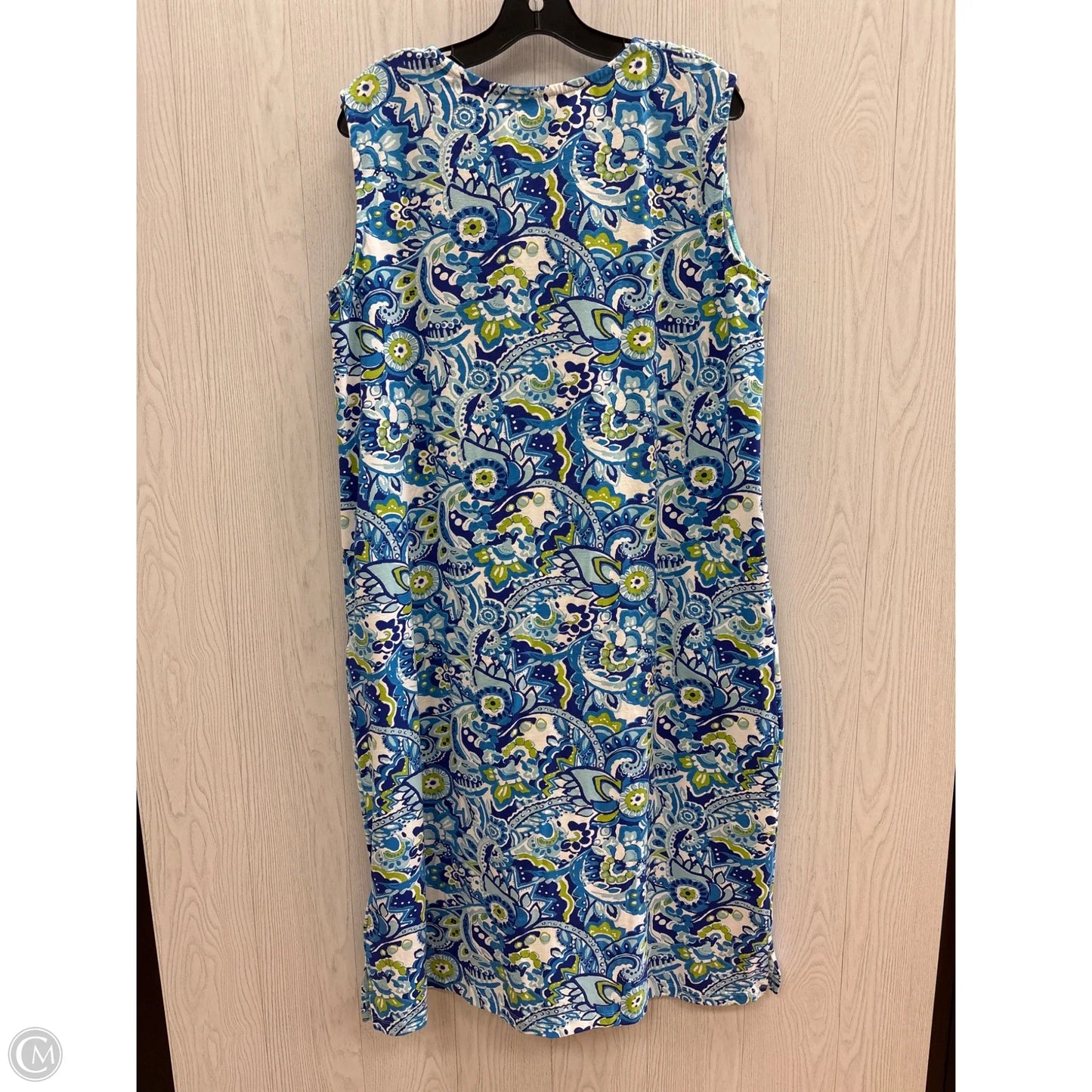 Dress Casual Midi By Liz And Me In Blue, Size: 1x