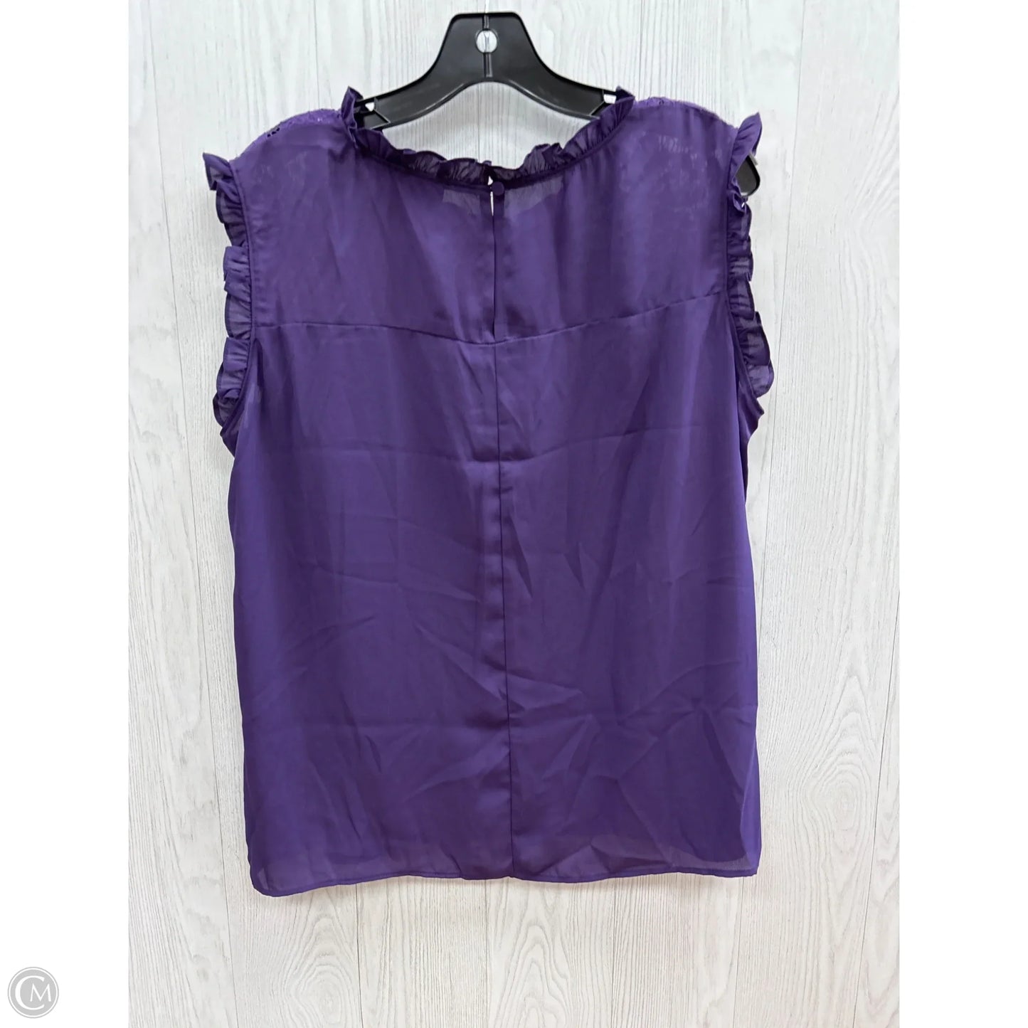 Top Short Sleeve By City Chic In Purple, Size: Xl