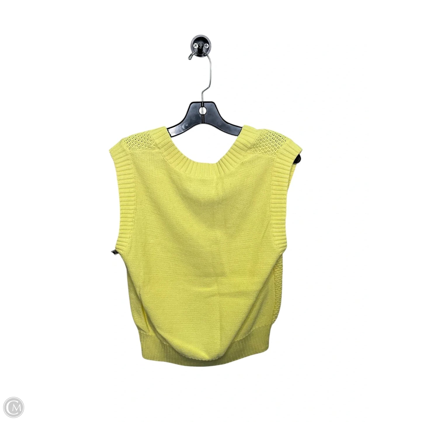 Vest Sweater By Loft In Yellow, Size: L