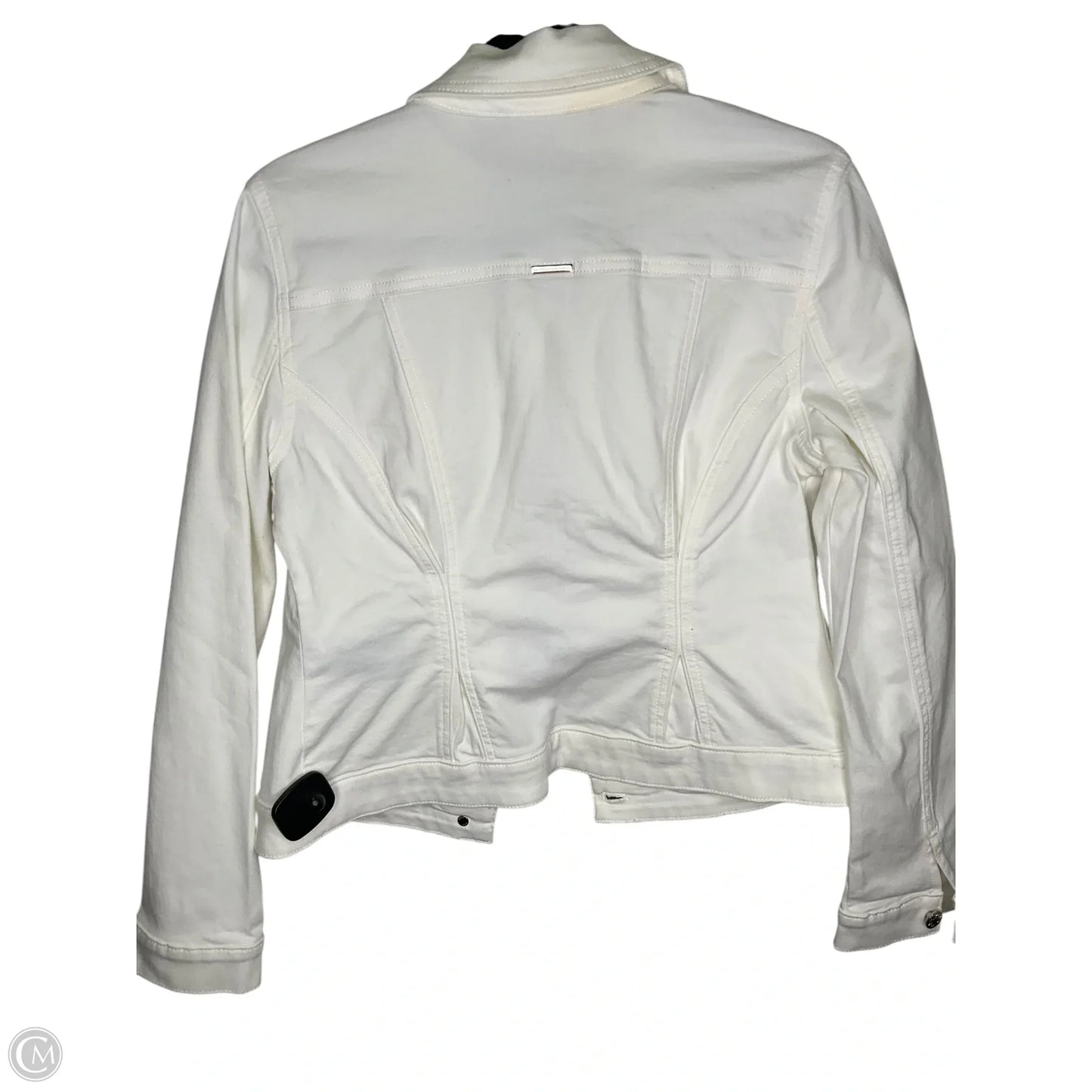 Jacket Denim By White House Black Market In White Denim, Size: S