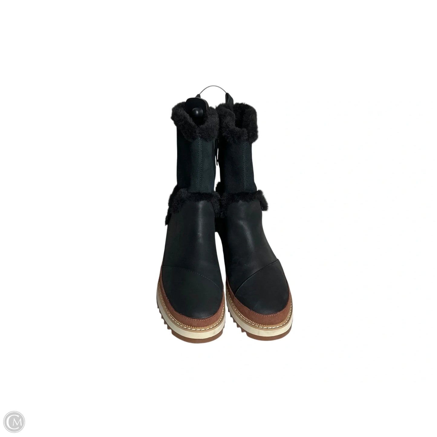 Boots Mid-calf Heels By Toms In Black, Size: 8