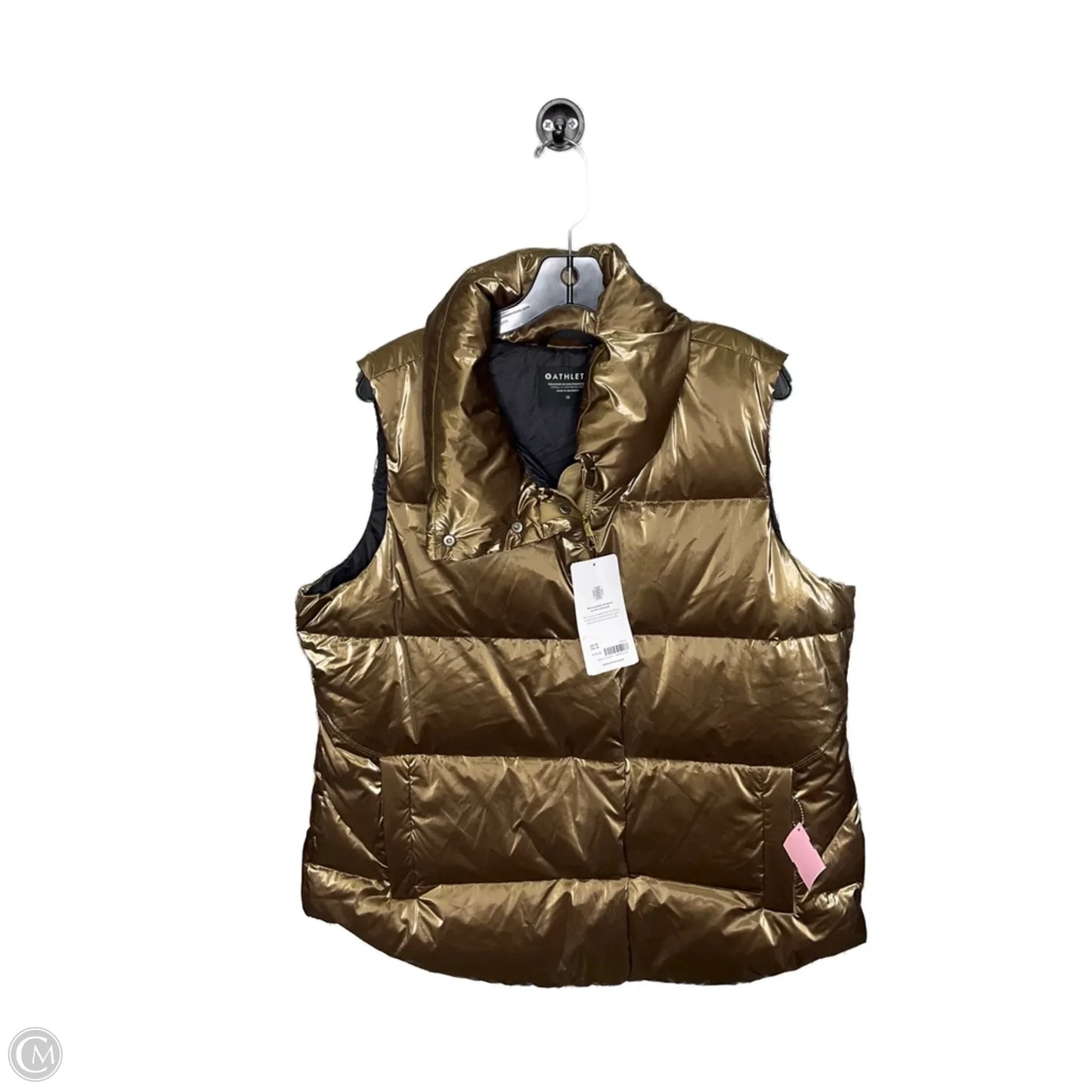 Vest Puffer & Quilted By Athleta In Gold, Size: 1x