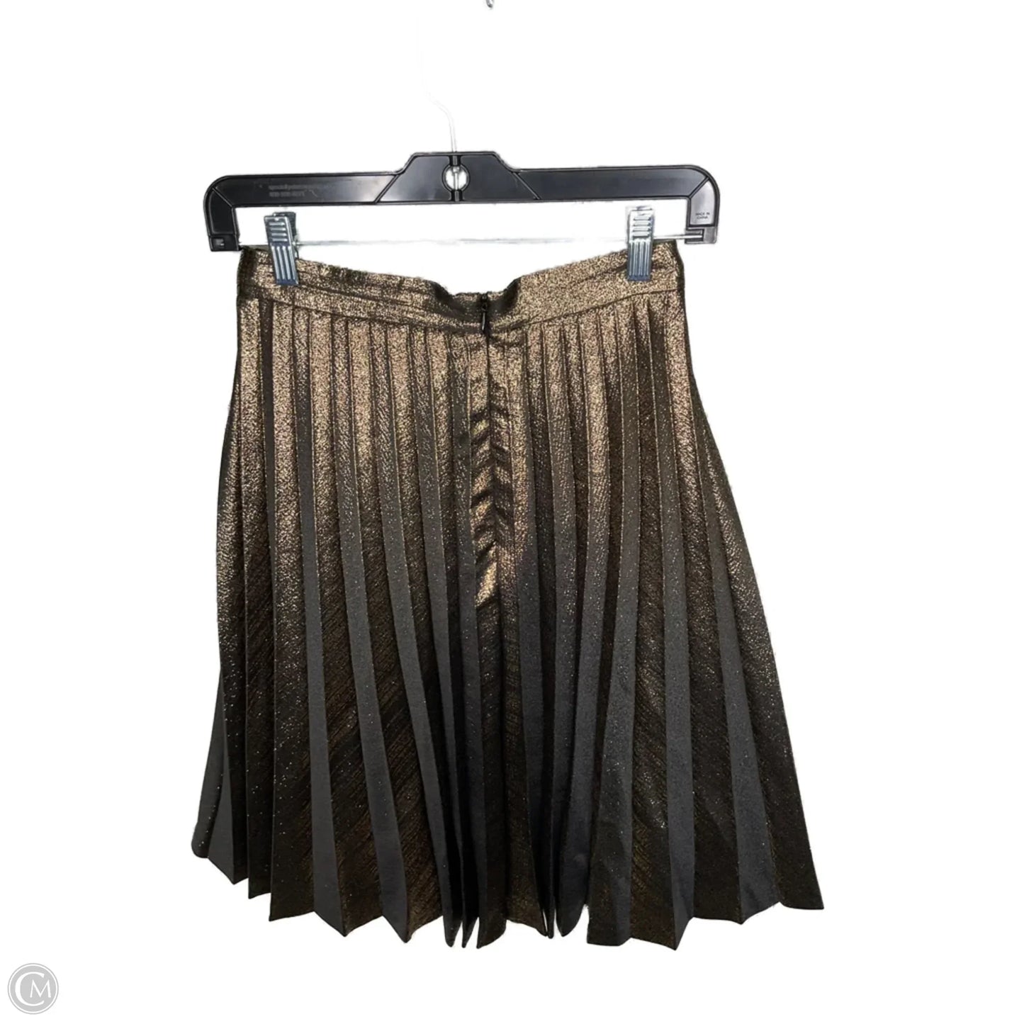 Skirt Designer By Kate Spade In Black & Gold, Size: 4
