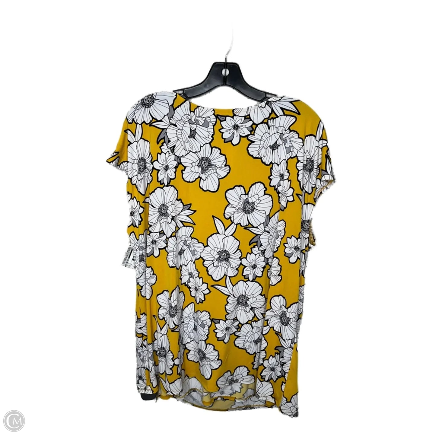Top Short Sleeve By Lane Bryant In Yellow, Size: 3x