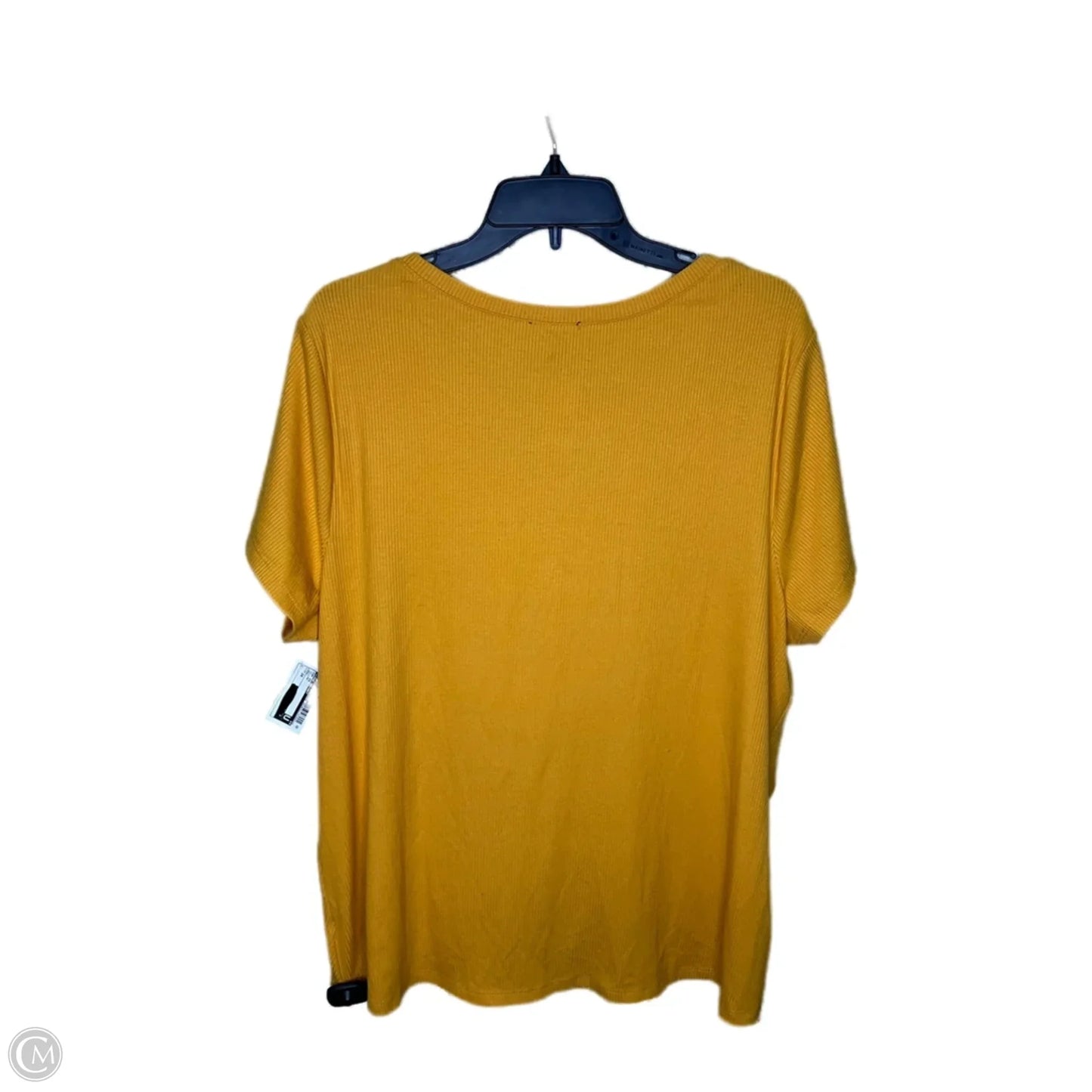 Top Short Sleeve By Lane Bryant In Yellow, Size: 3x