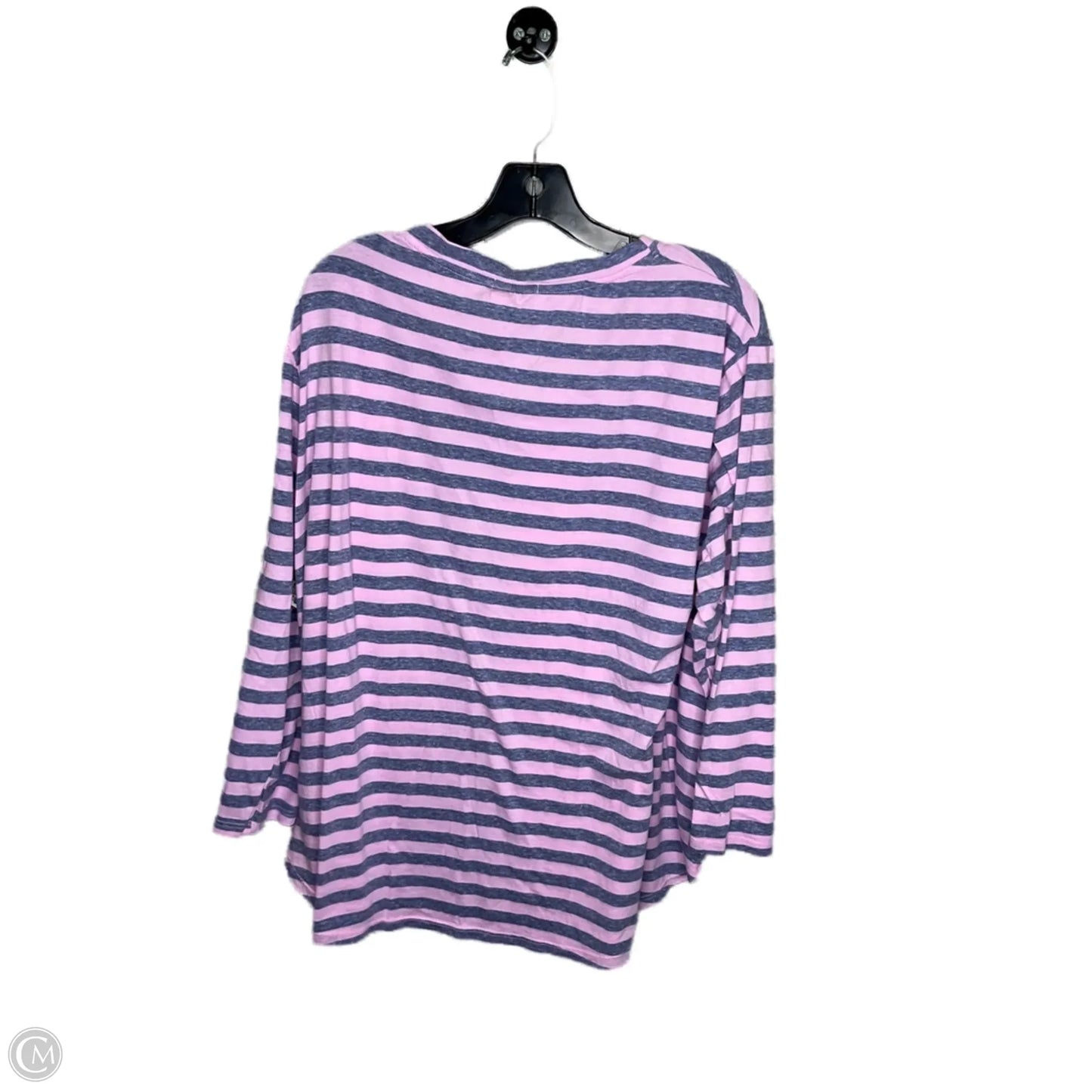 Top 3/4 Sleeve By Fresh Produce In Striped Pattern, Size: 2x