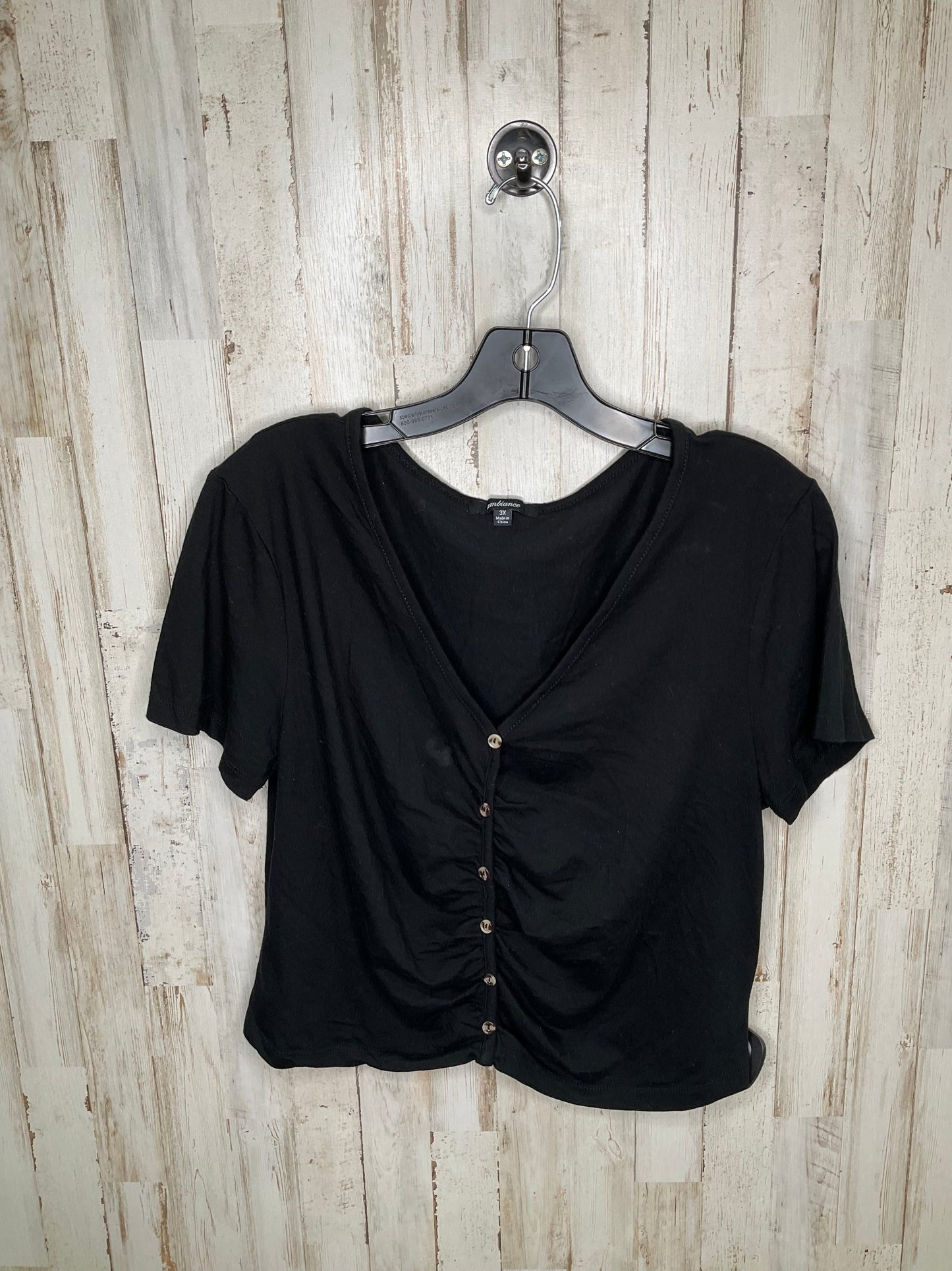 Top Short Sleeve By Ambiance Apparel Size: 3x