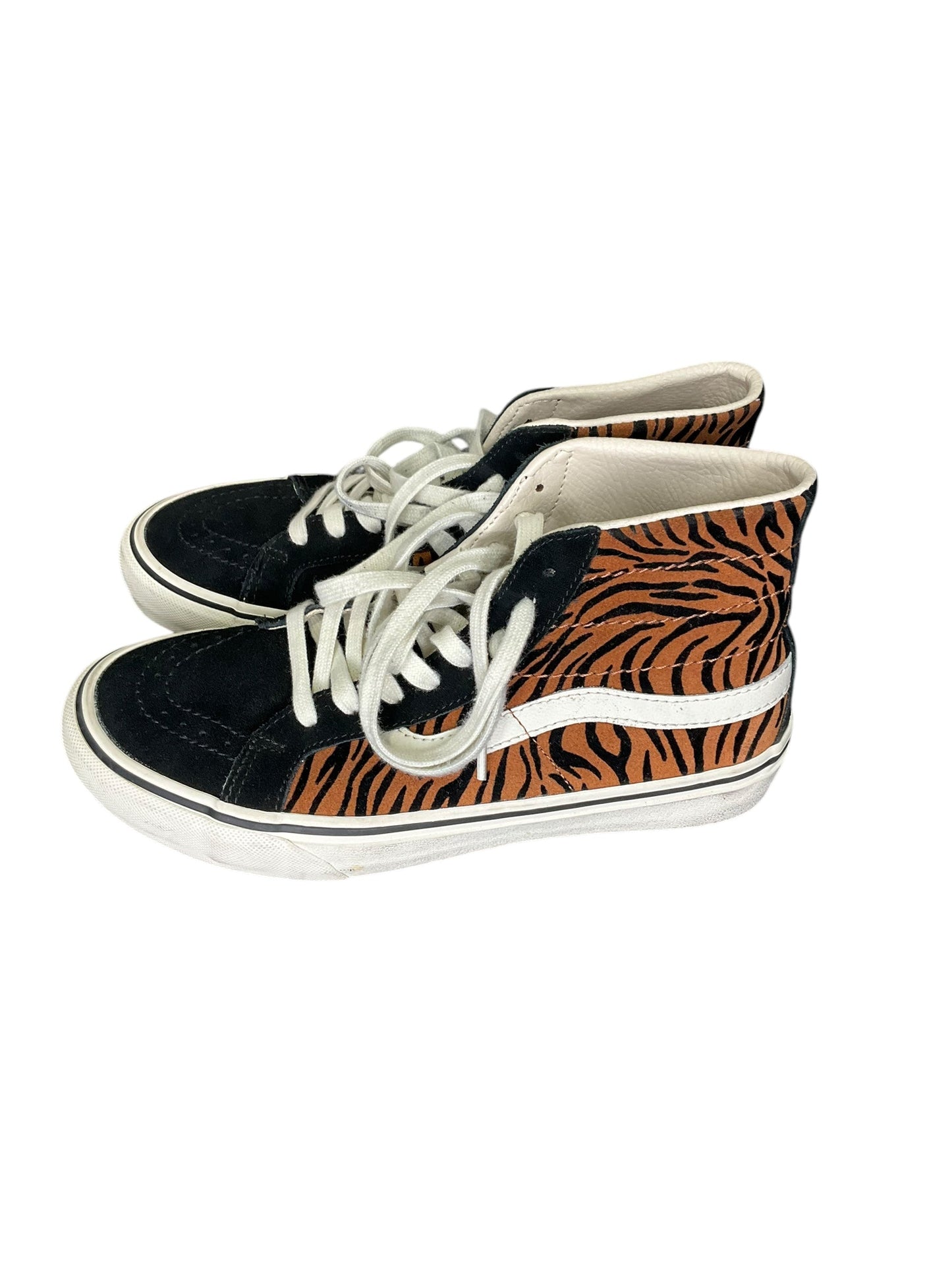 Shoes Sneakers Platform By Vans In Animal Print, Size: 7.5
