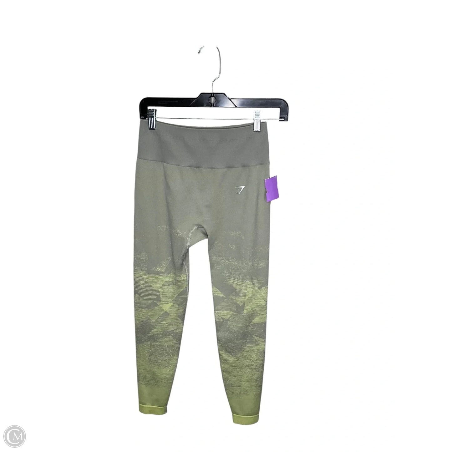 Athletic Leggings By Gym Shark In Green, Size: S